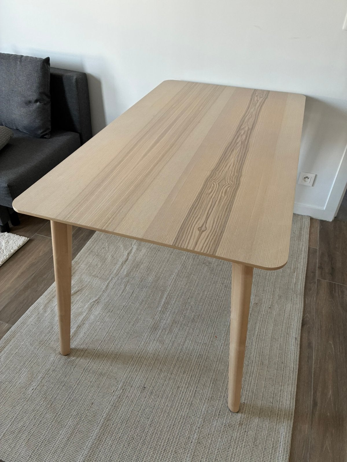 Table a manger 4 personnes IKEA Lisabo, Ophalen, 100 tot 150 cm, 50 tot 100 cm, Zo goed als nieuw