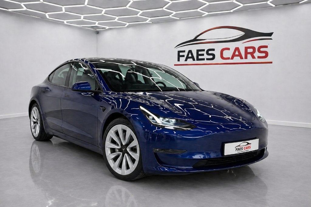 Tesla model 3 long range dual motor 4x4 498 pk, Auto's, Automaat, Dealer onderhouden, 0 cilinders, Blauw