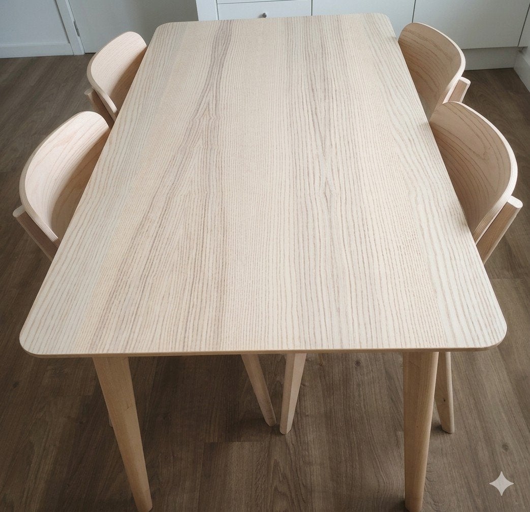 Superbe Ensemble Table IKEA+ 4 Chaises Bois, Huis en Inrichting, Tafels | Eettafels, Ophalen of Verzenden, Rechthoekig