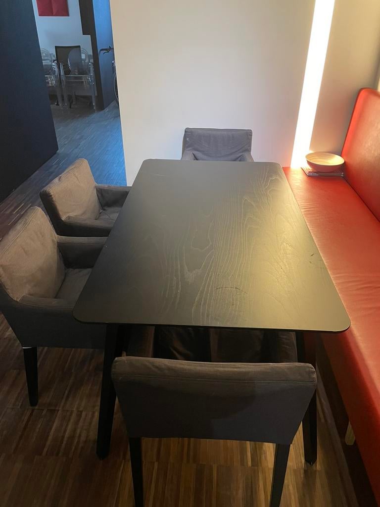Set tafel + 4 stoelen, Huis en Inrichting, Ophalen, Gebruikt