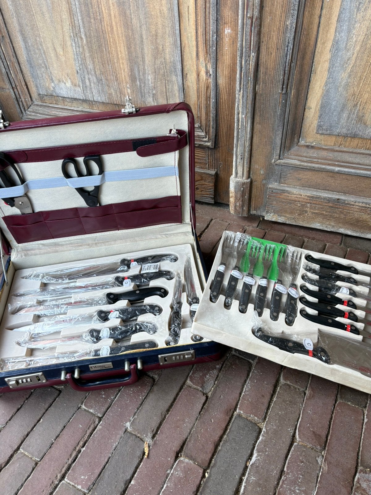 Messen set koffer, Huis en Inrichting, Ophalen, Zo goed als nieuw, Messenset