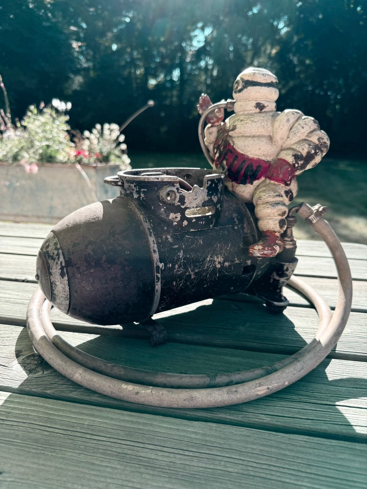 Compresseur Michelin/Bibendum des années 1920, Enlèvement ou Envoi, Utilisé, Ustensile