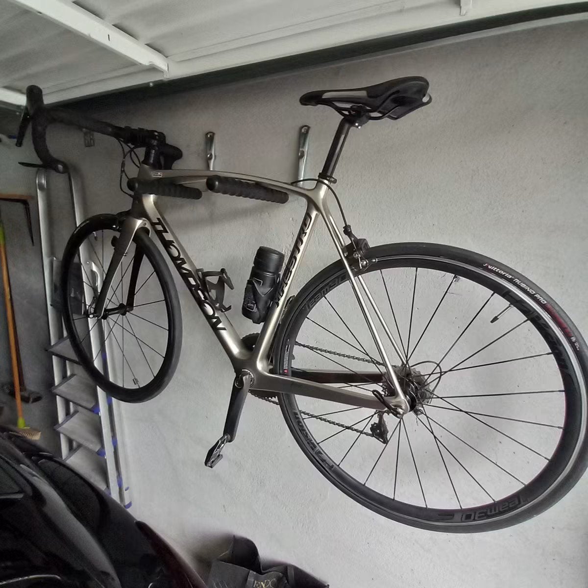 Koers fiets met schoenen en andere toebehoren, Fietsen en Brommers, Ophalen, Zo goed als nieuw