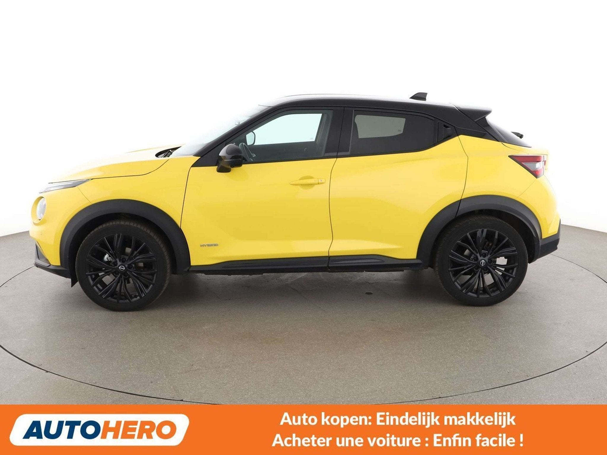 Nissan Juke 1.6 Hybrid N-Sport (automatique), Cuir, Achat, Euro 6, Jaune