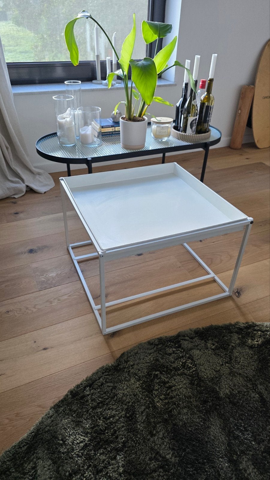 kubus vormig, bijzet tafel wit, Enlèvement