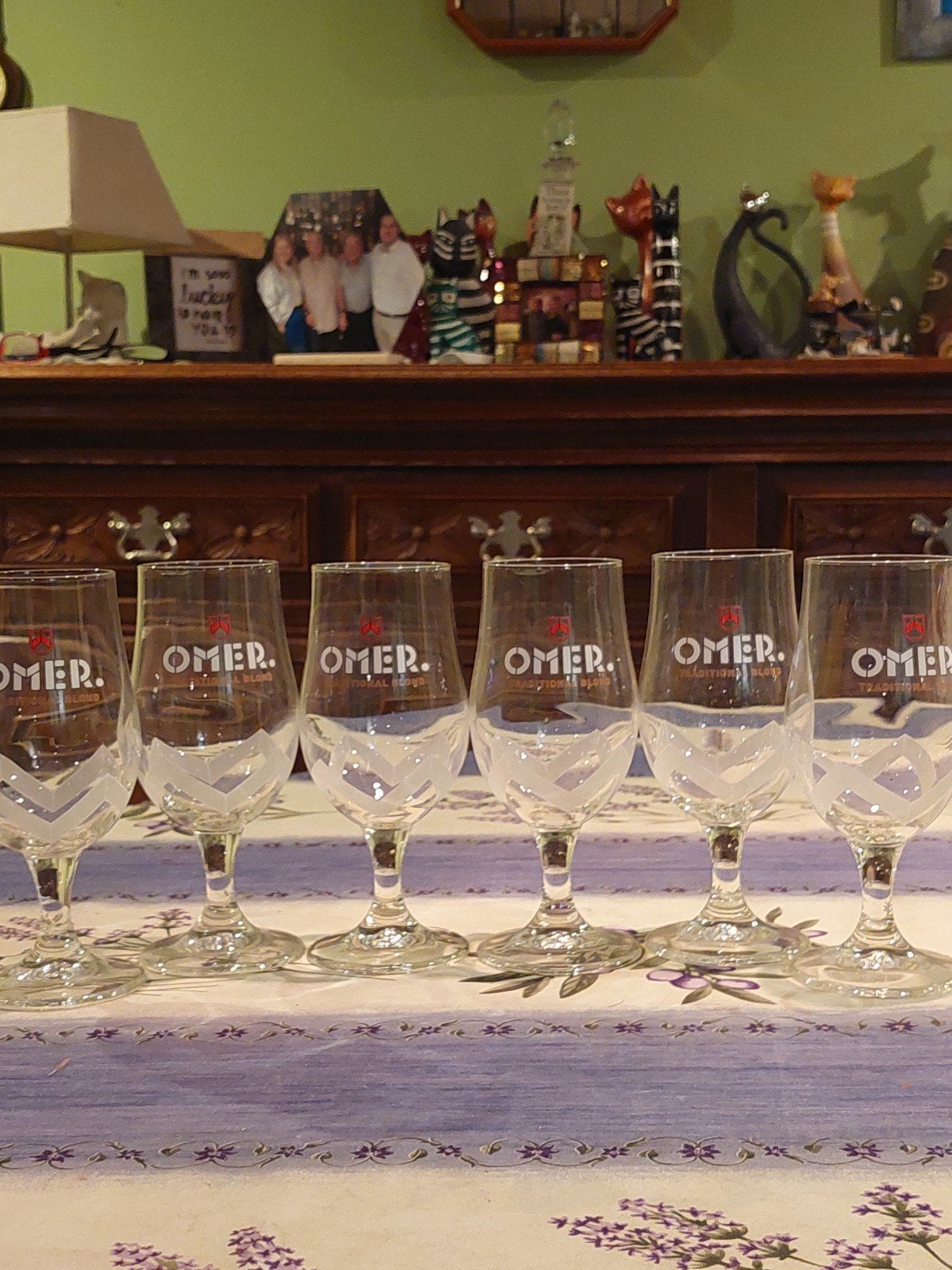 6 glazen omer 25 cl, Verzamelen, Ophalen of Verzenden