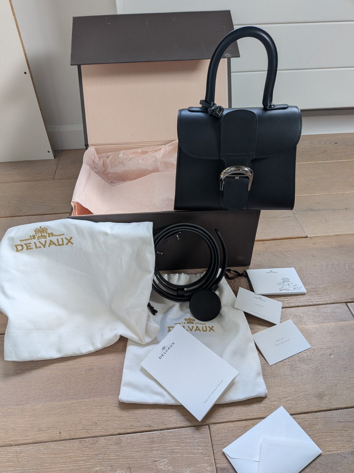 originele Delvaux Brilliant mini, Ophalen of Verzenden, Zwart