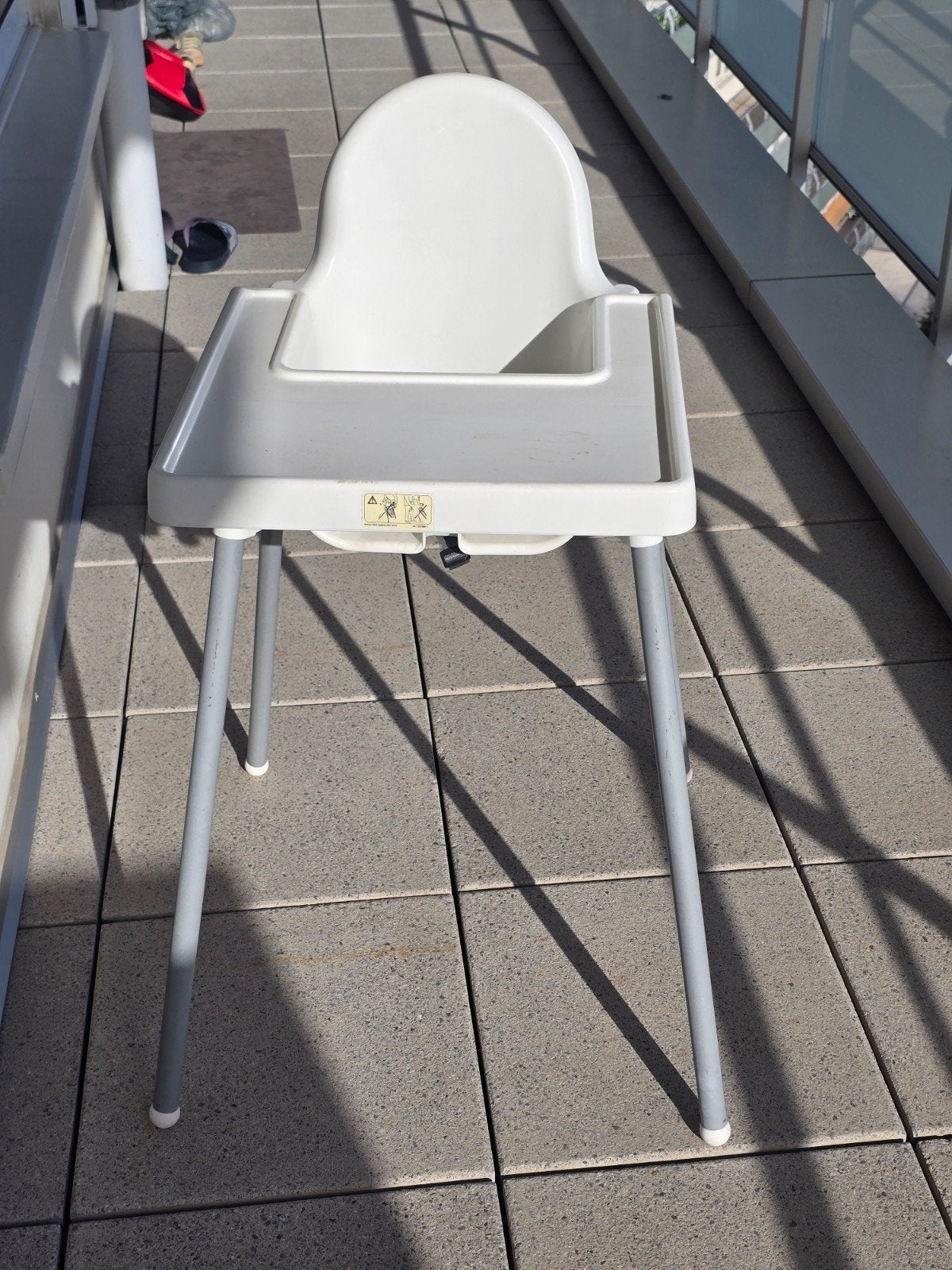 IKEA ANTILOP High Chair with Tray – White, Kinderen en Baby's, Ophalen of Verzenden