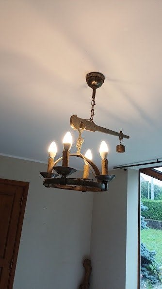 Lustre ancien, Enlèvement, Utilisé, Métal, Ancien - romain