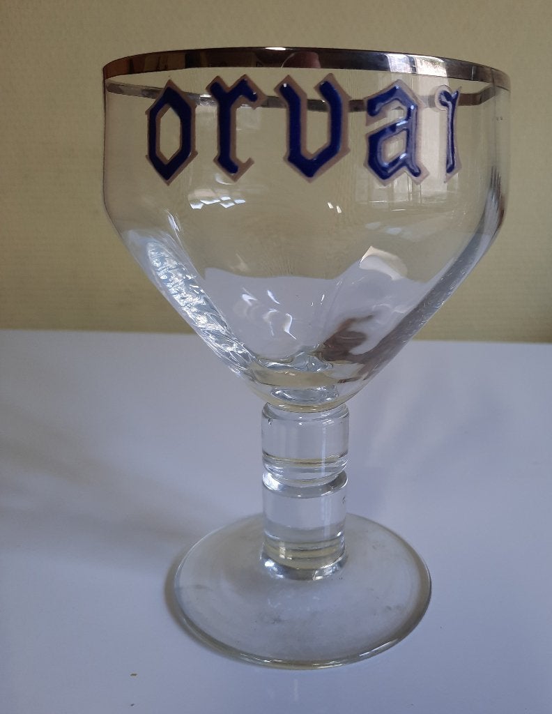 ORVAL verre Orvai bleu et or émaillé, Collections, Enlèvement, Comme neuf, Verre ou Verres