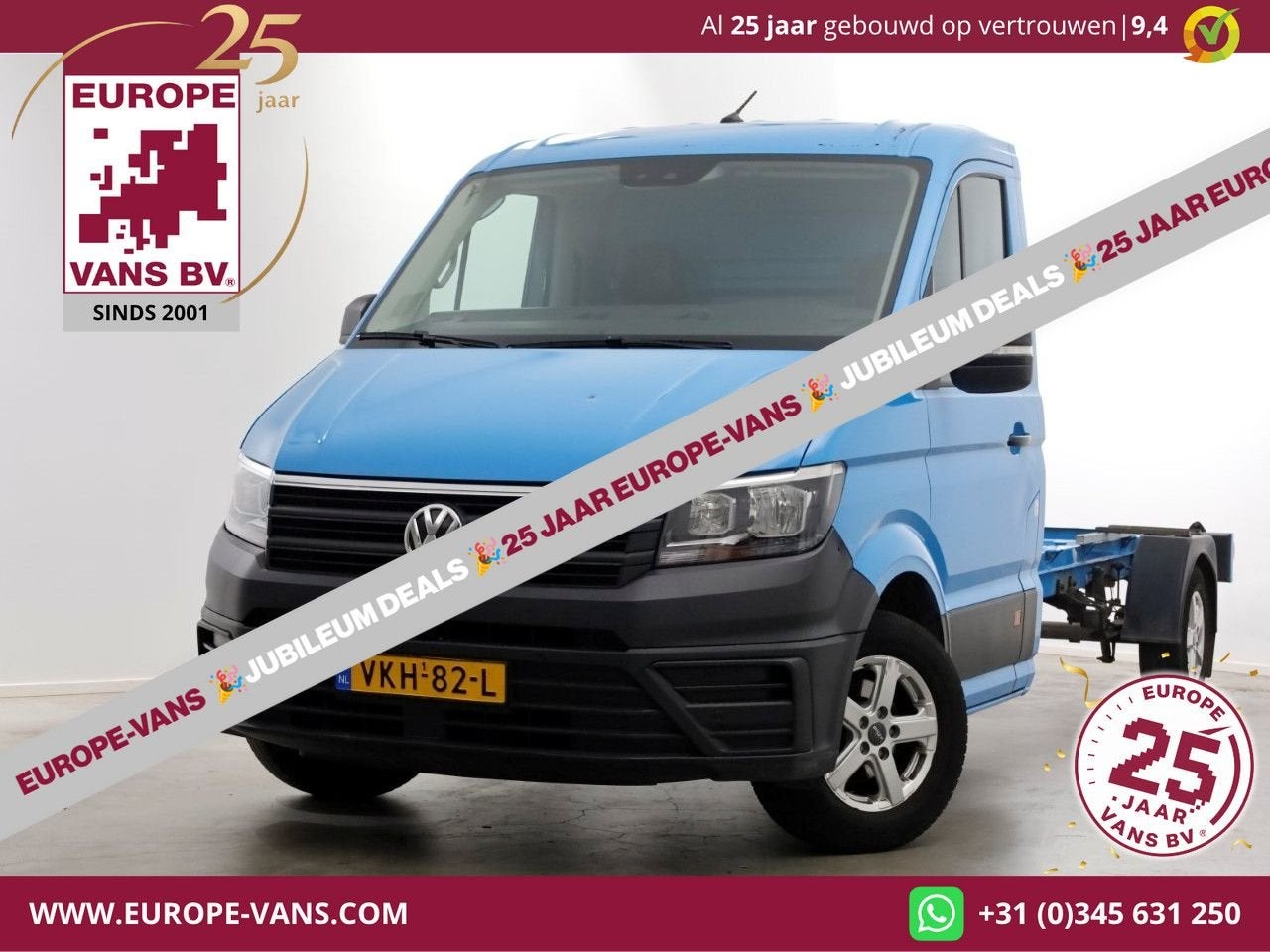 Volkswagen Crafter 35 2.0 TDI E6 L4 WB 449cm Chassis Cabine, ABS, Blauw, Bedrijf, 277 g/km
