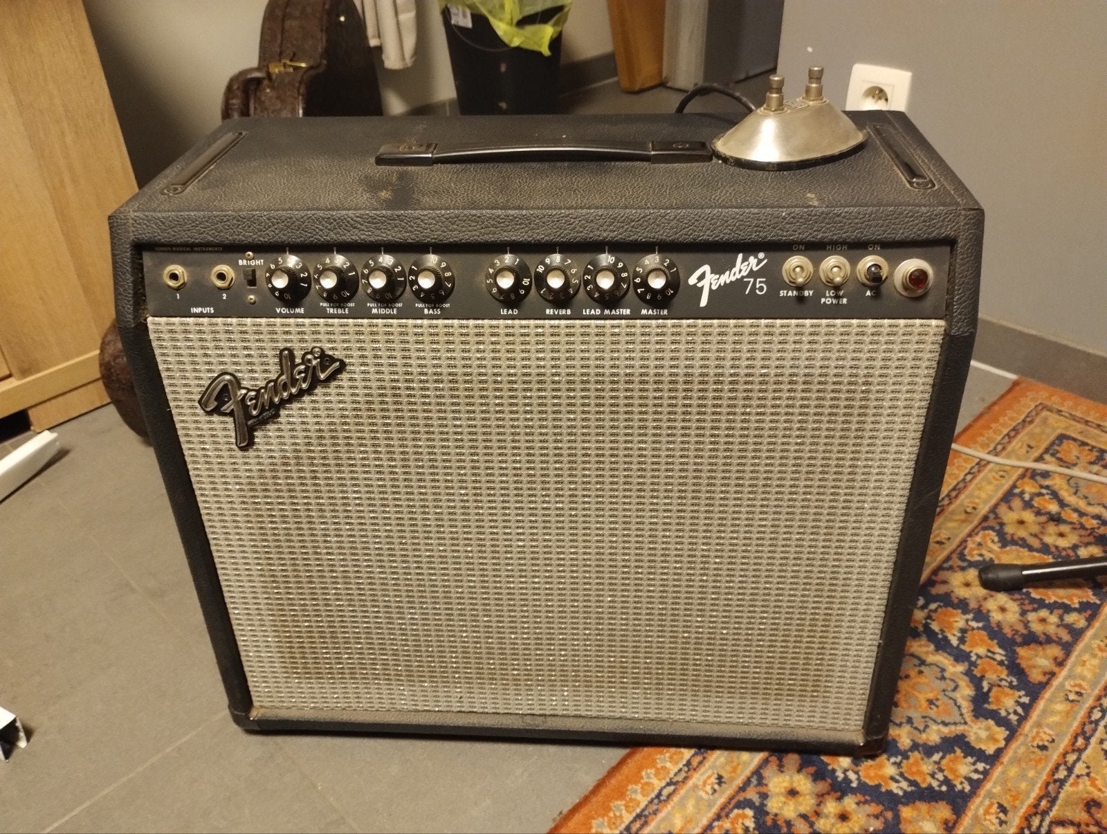 Réverbération Fender 75
Fabriqué aux États-Unis 1980 zgs
Ave, Enlèvement