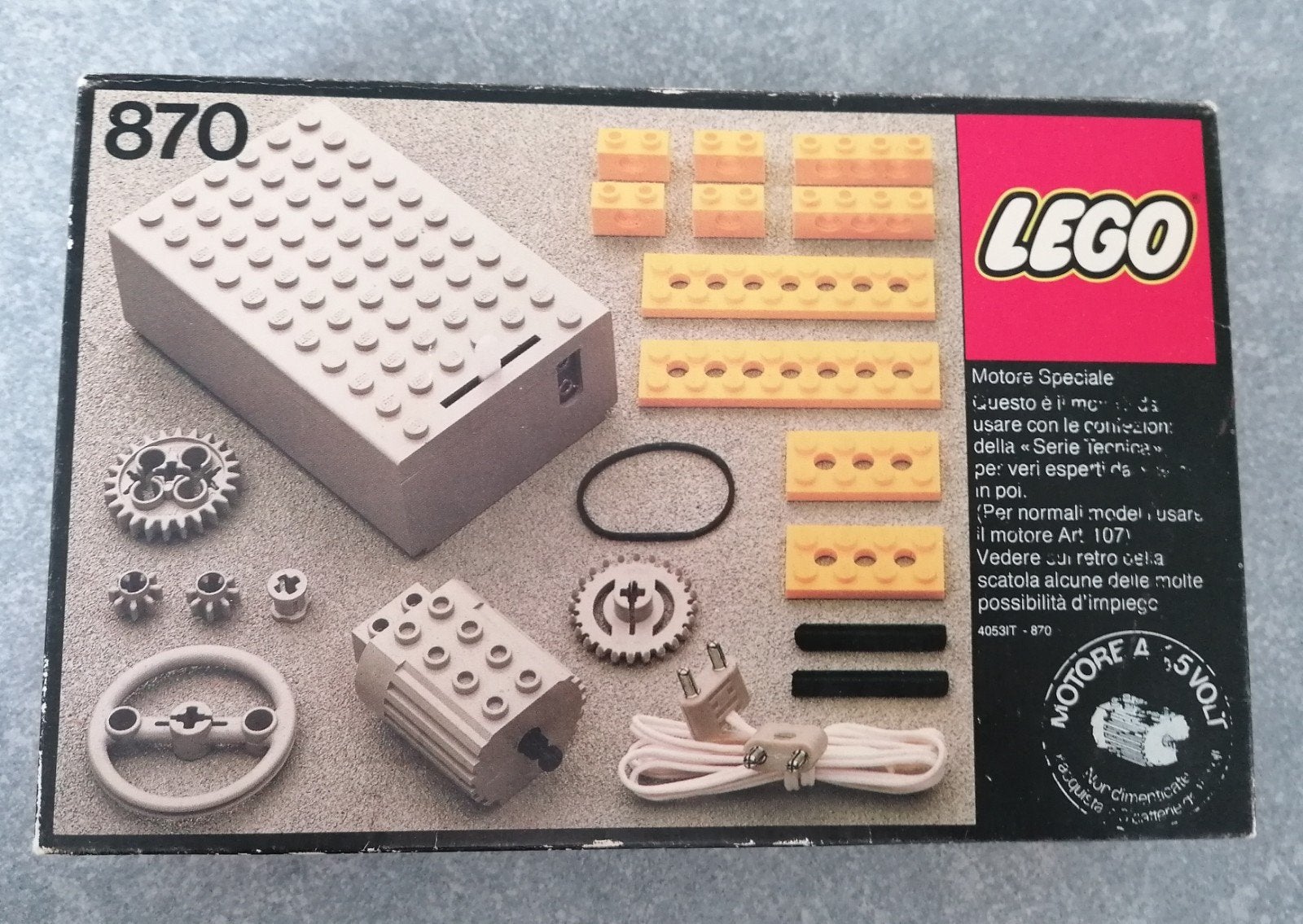 Lego Technic 870 motor

In originele verpakking enngoede sta, Kinderen en Baby's, Ophalen of Verzenden, Lego, Technic