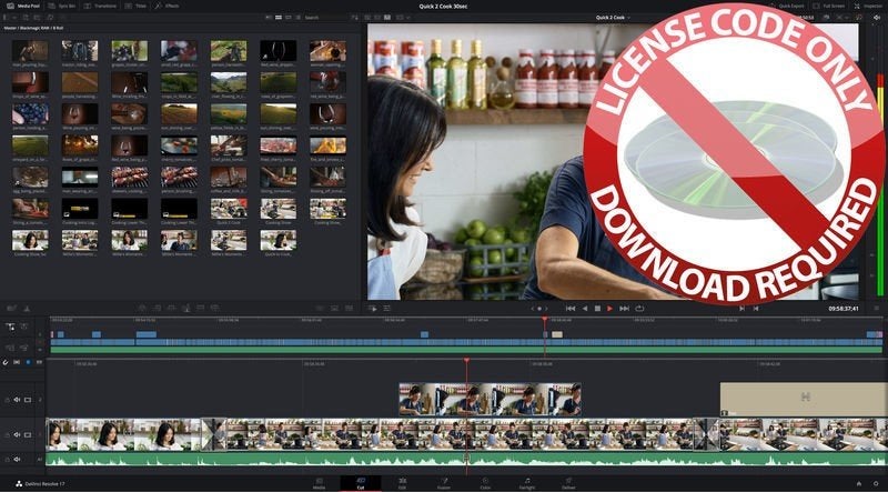 DaVinci Resolve Studio Licence complète de blackmagic (neuf), TV, Hi-fi & Vidéo, Neuf, Caméra, Enlèvement, Moins de 8x