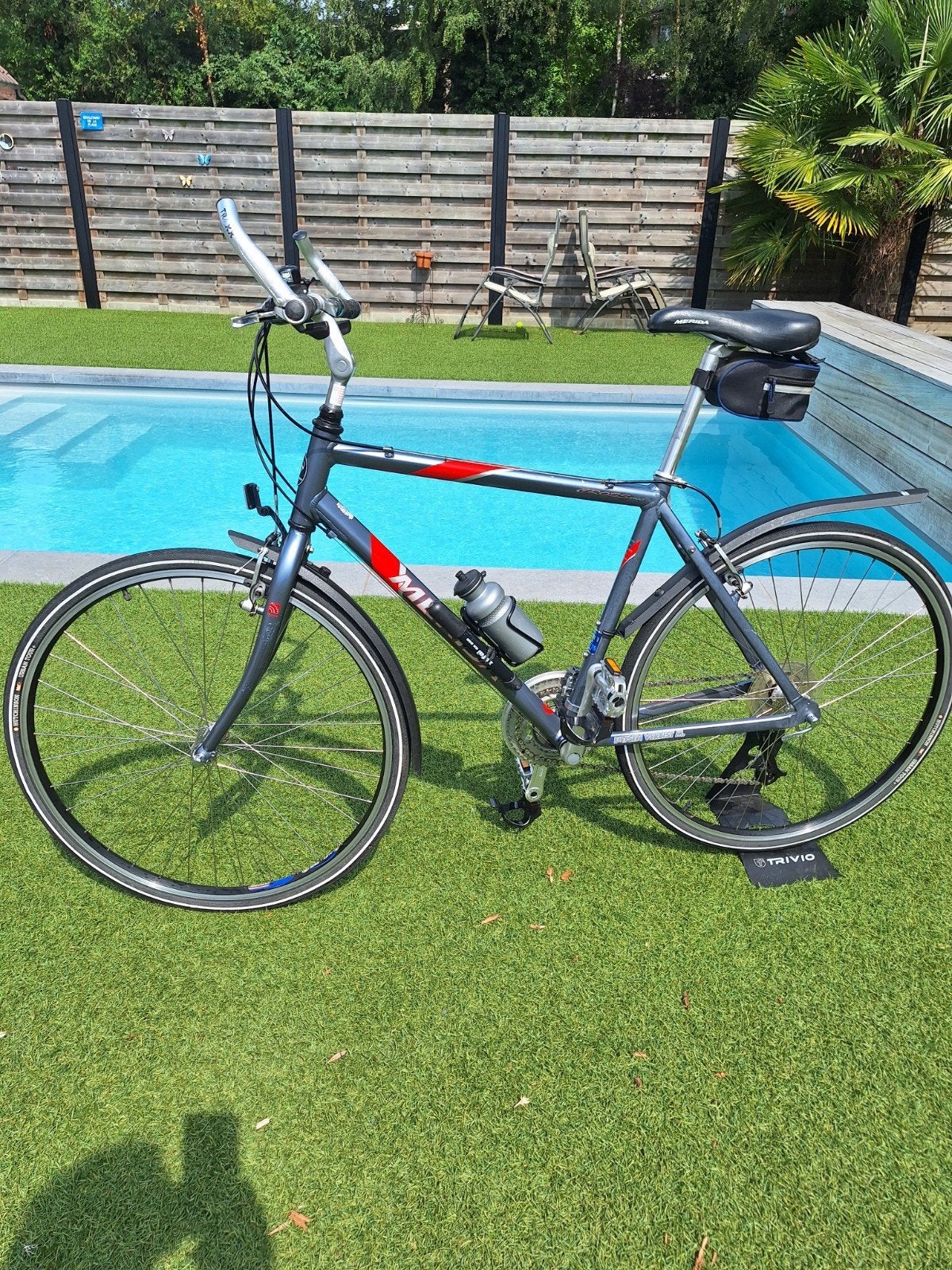 herenfiets, Fietsen en Brommers, Fietsen | Heren | Sportfietsen en Toerfietsen, 28 inch, Velgrem, 49 tot 53 cm, Zo goed als nieuw
