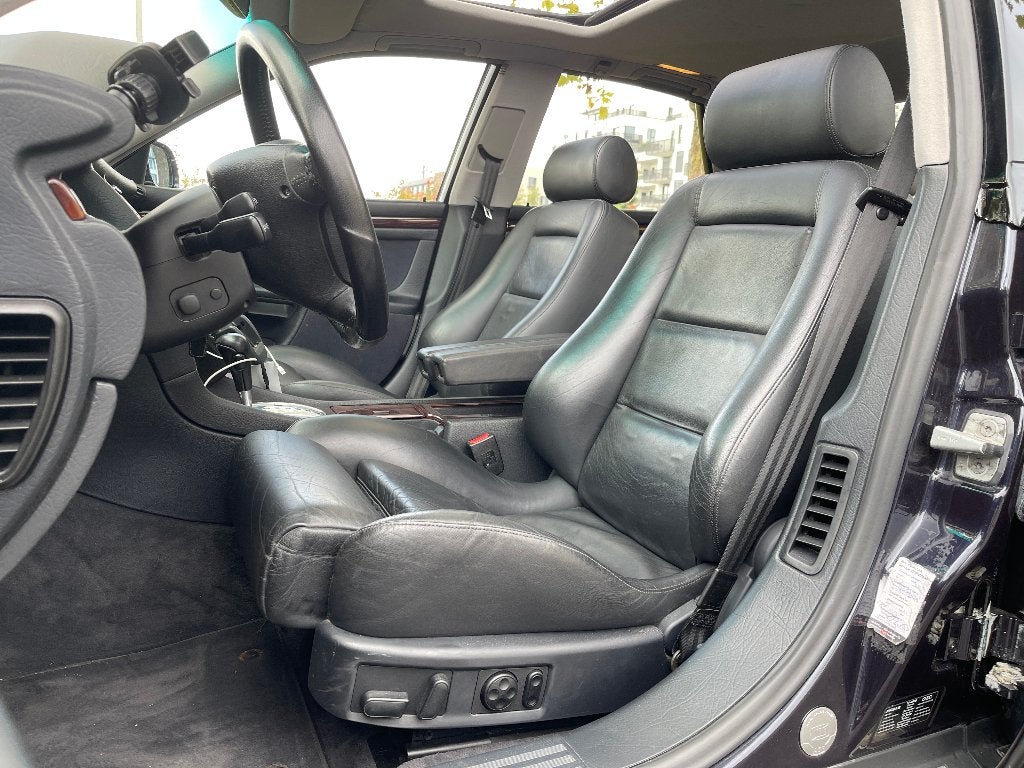 Audi A8 Oldtimer, garantie, historique, expertise, V8Quattro, Cuir, Achat, Garantie prolongée, Noir