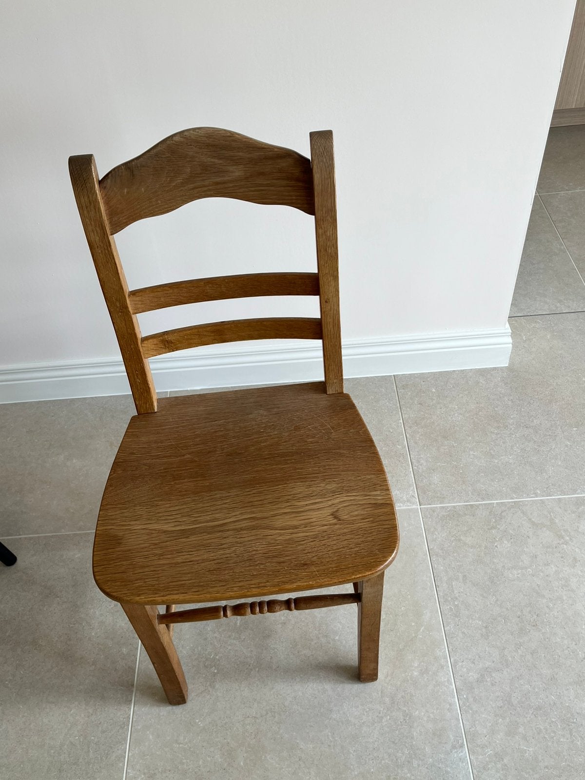 4 stoelen eik, Ophalen, Bruin, Zo goed als nieuw, Vier