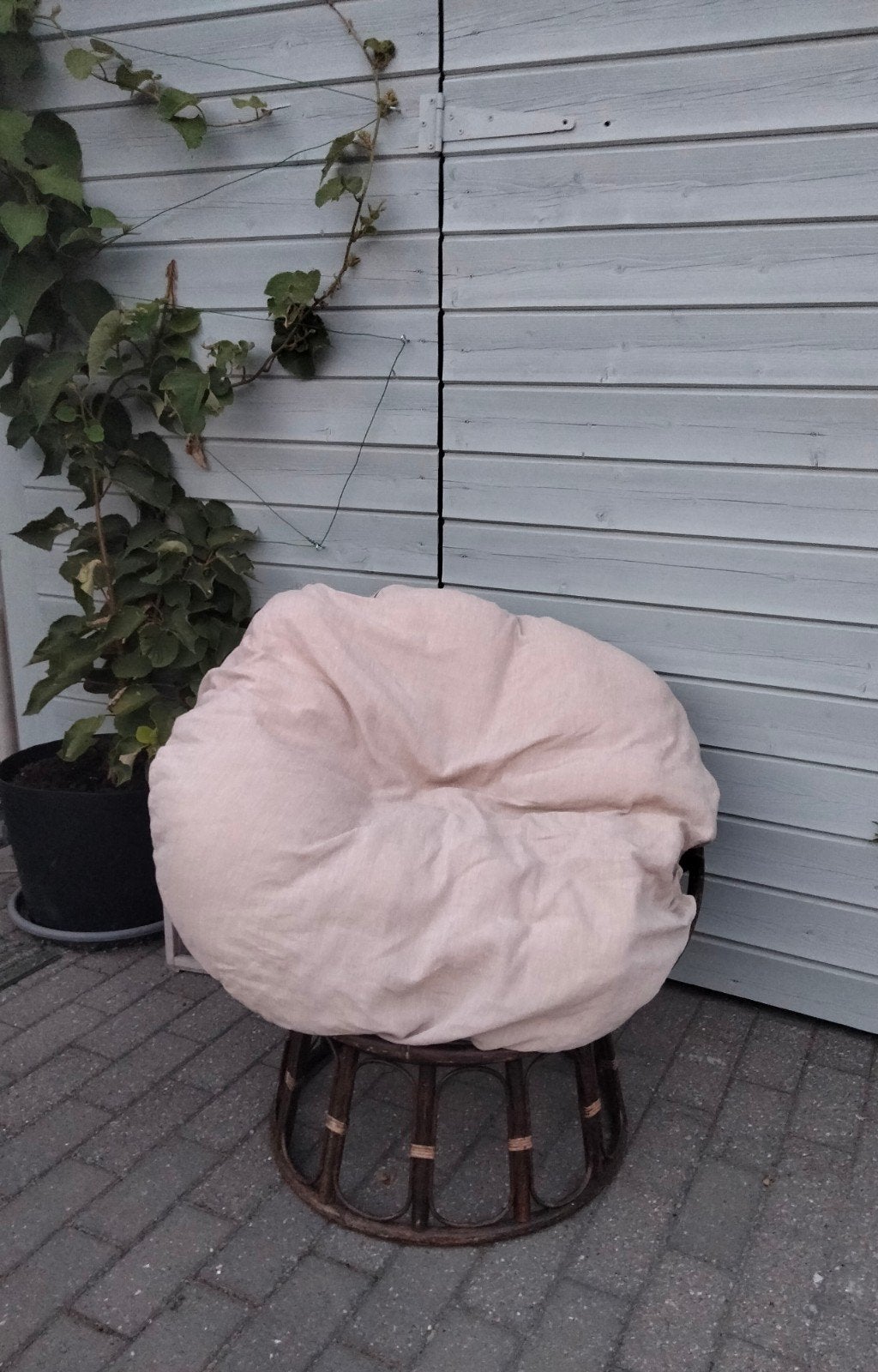 fauteuils en rotan vintage, Osier ou Rotin, Rond, Enlèvement, Utilisé