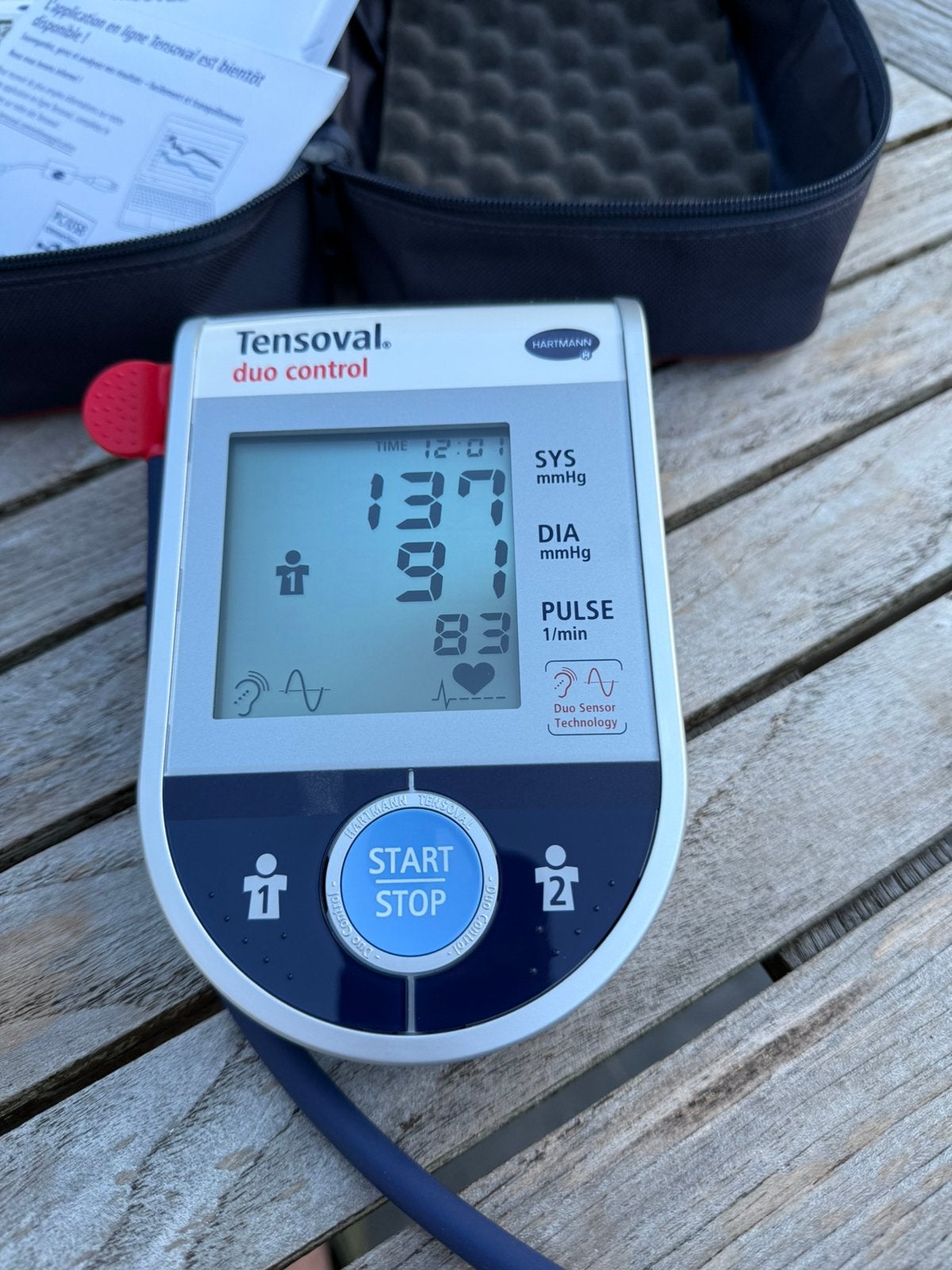 Tensiomètre à bras Hartmann Tensoval Duo Control, Enlèvement ou Envoi, Utilisé