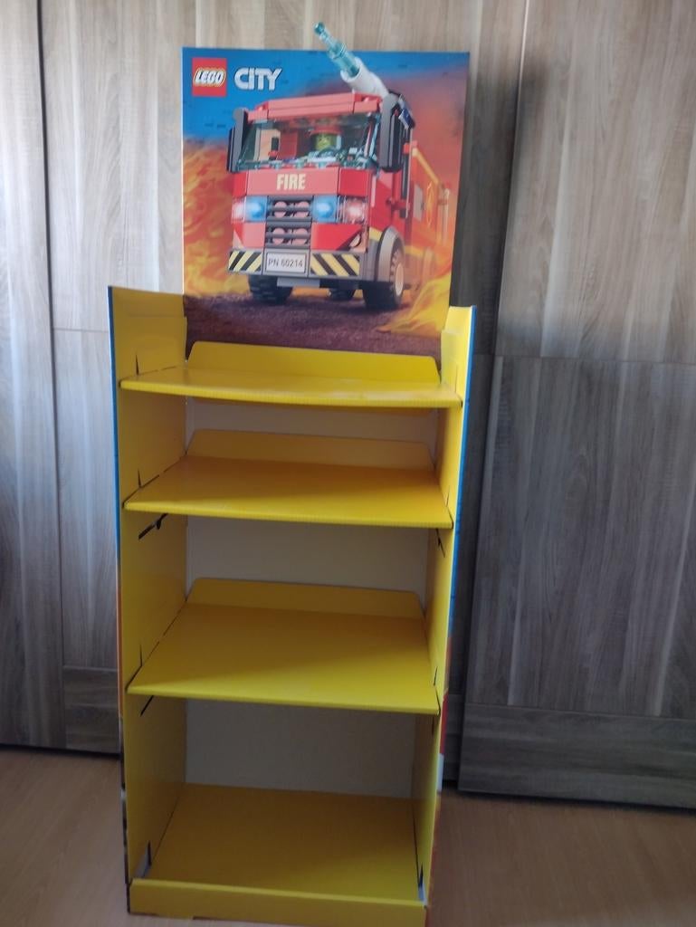 Kartonnen Lego City display, brandweer, Verzamelen, Ophalen