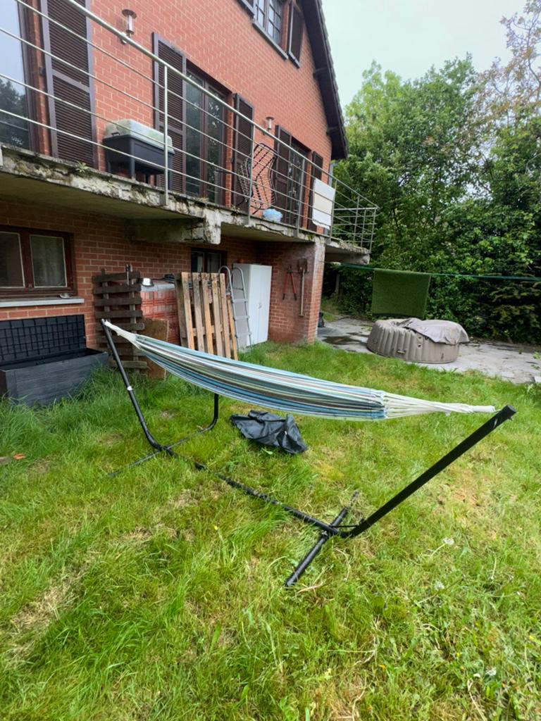Hamac très grand., Tuin en Terras, Hangmatten, Gebruikt, Meerpersoons, Met standaard, Opvouwbaar, Buiten, Ophalen