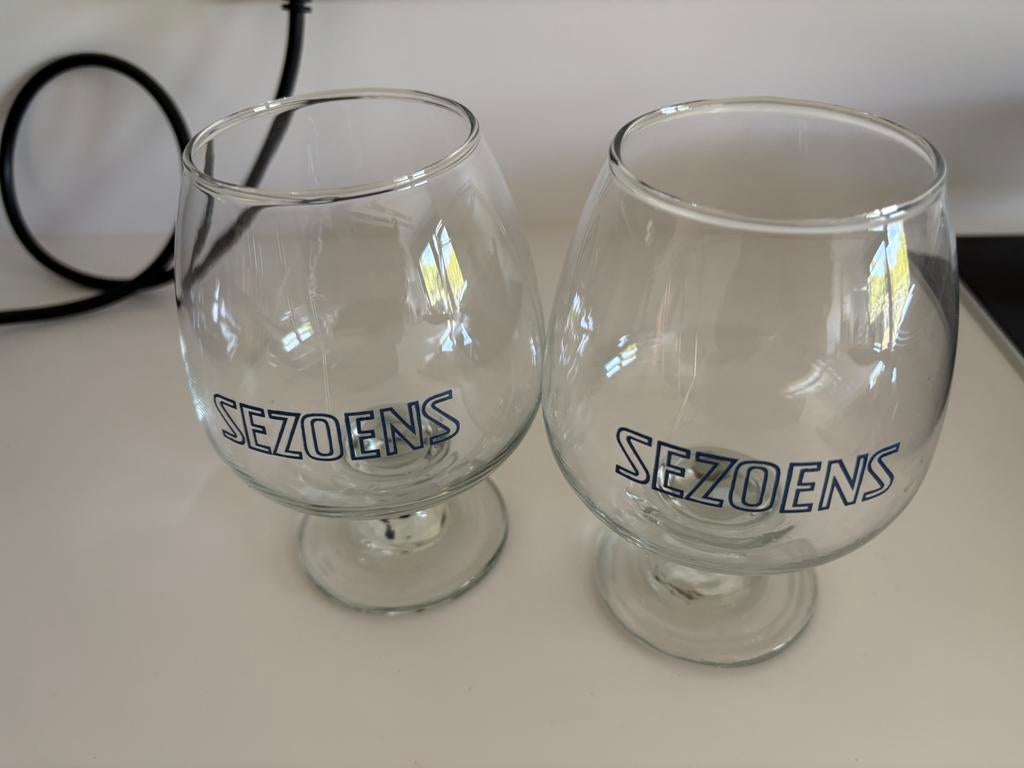 2 glazen Sezoens bier, Verzamelen, Ophalen of Verzenden, Gebruikt