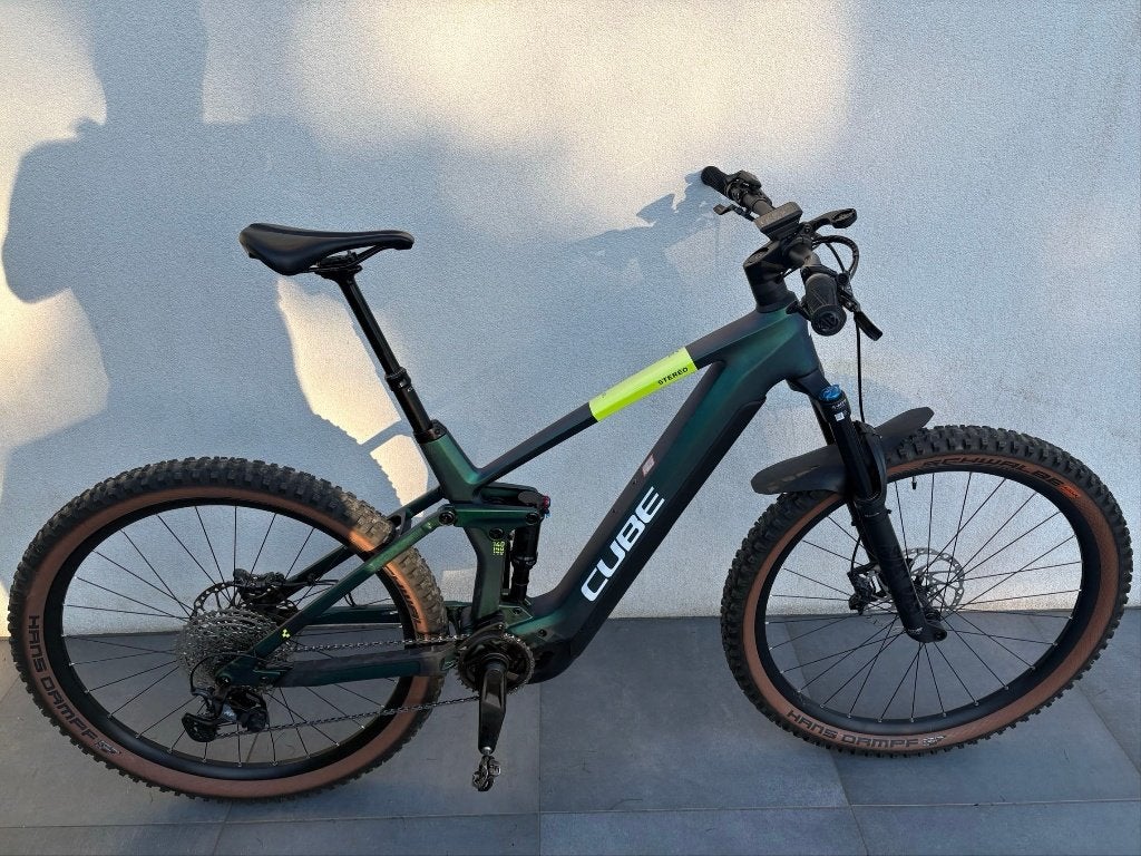 CUBE STEREO HYBRID 140 HPC SLX 750 CARBON/REFLEX  maat L, Ophalen, Zo goed als nieuw, Cube, 50 km per accu of meer