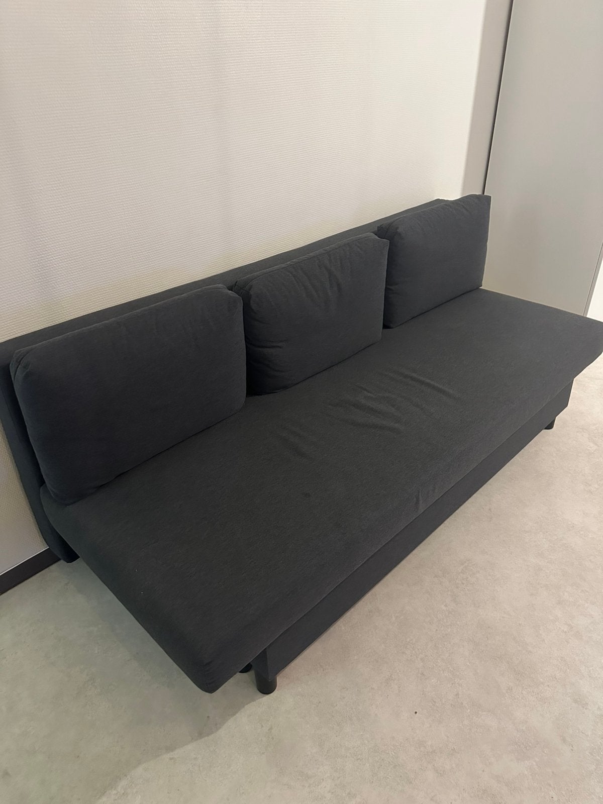 IKEA ÄLVDALEN 3-zits slaapbank – donkergri, Ophalen, Zo goed als nieuw