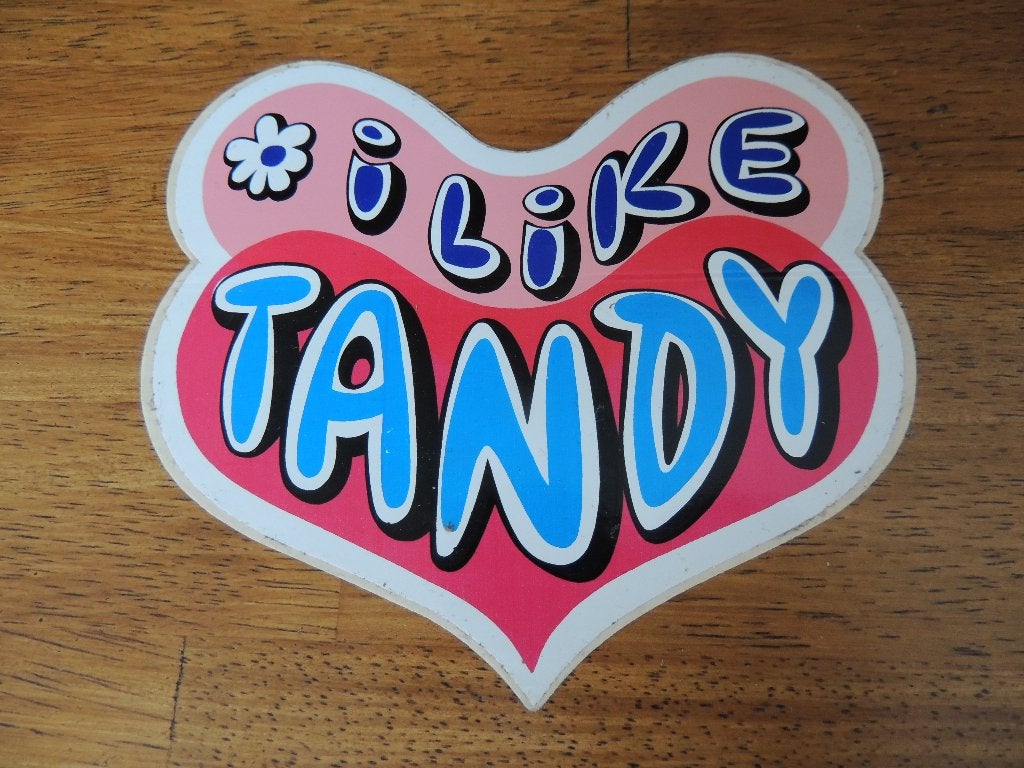 retro-vintage i like tandy sticker, Enlèvement ou Envoi, Comme neuf