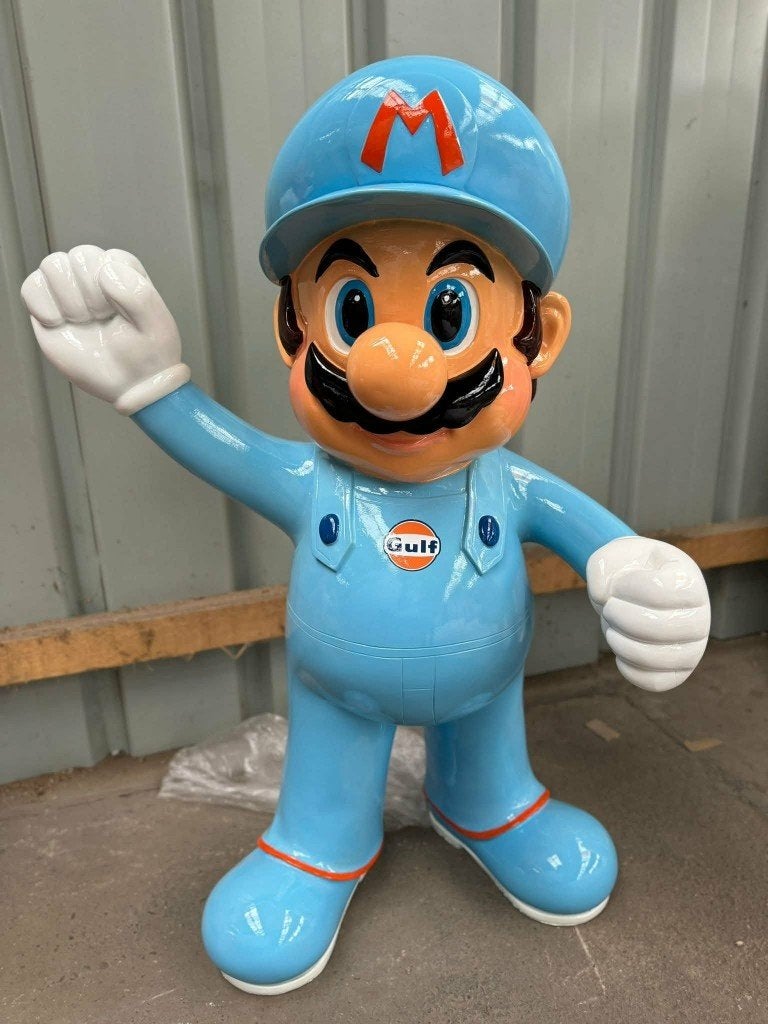 ️ STATUE EN RÉSINE MARIO – GULF – 100 CM, Enlèvement ou Envoi, Neuf