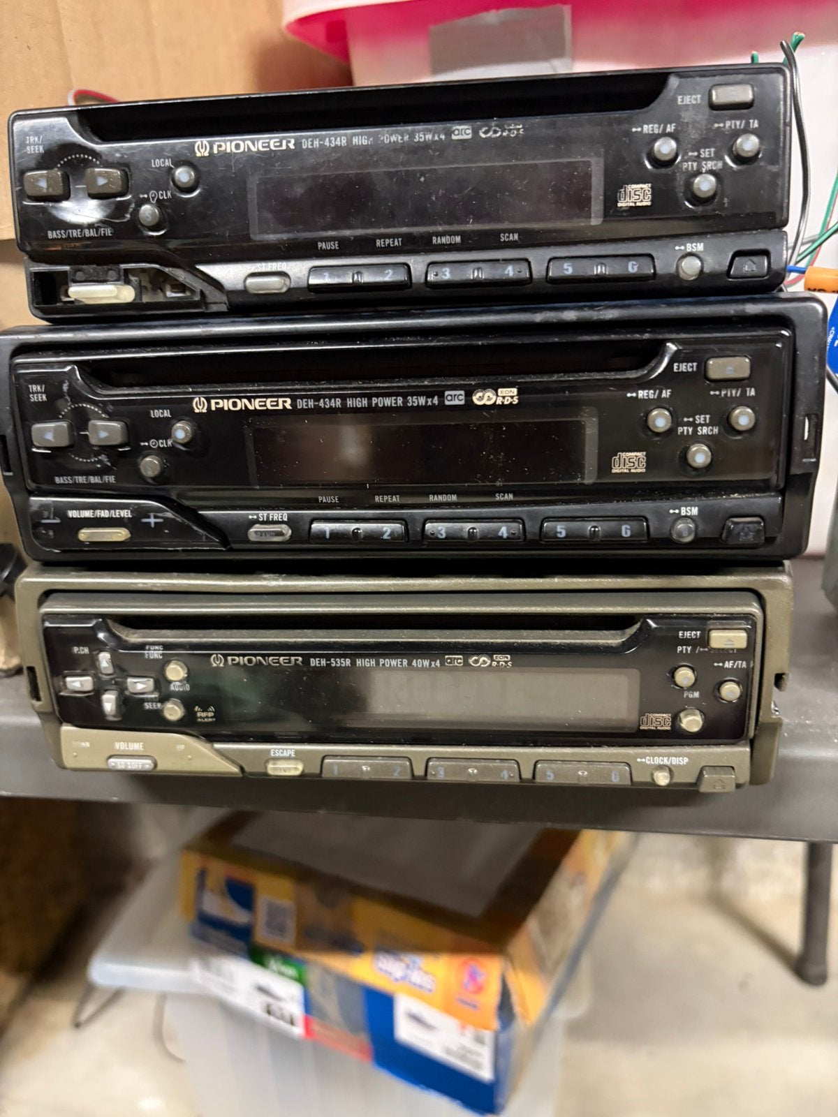 Pioneer deh-535r + deh-434r 30€ voor bijde radios, Enlèvement ou Envoi, Utilisé