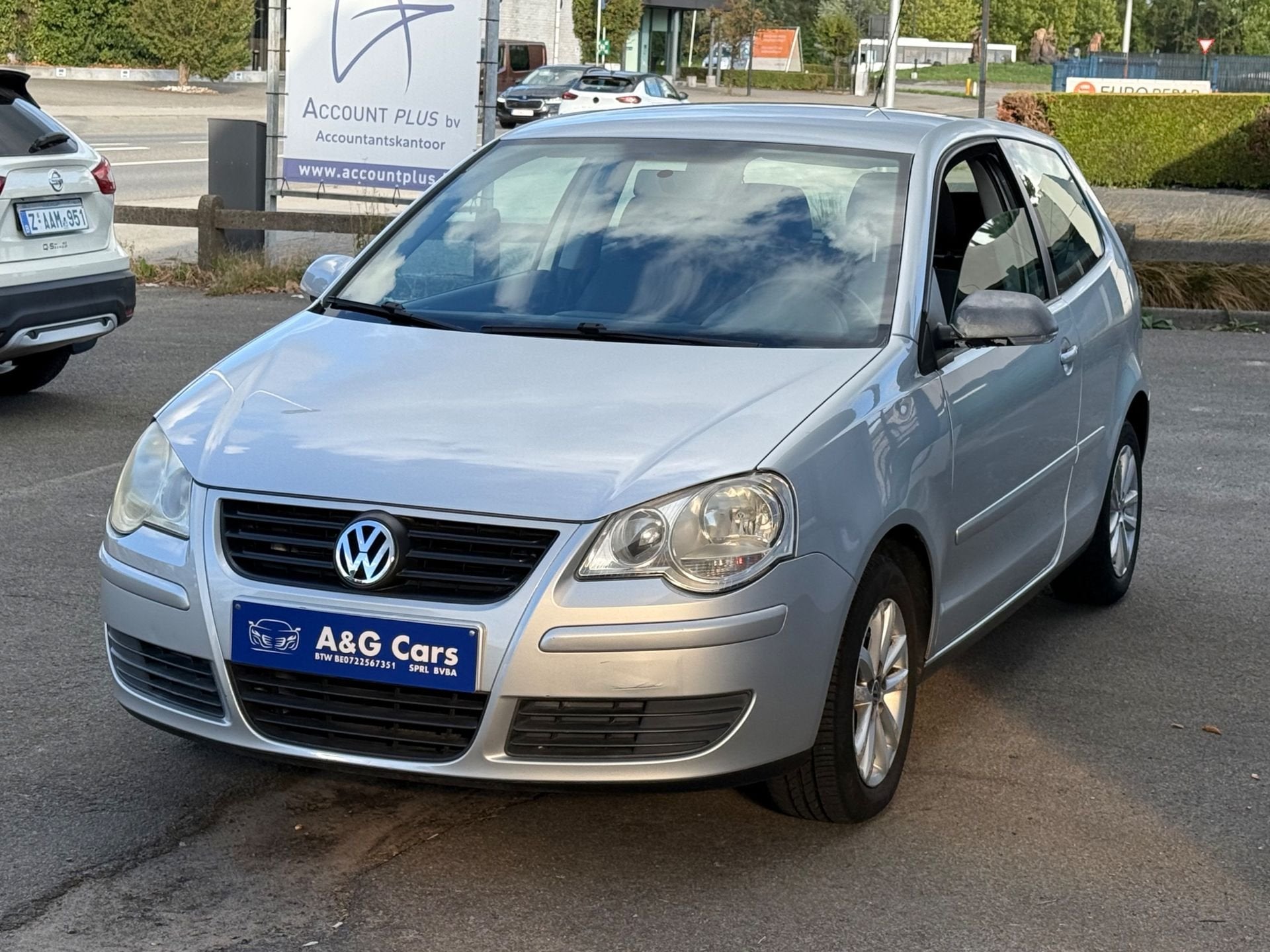 Volkswagen Polo 1.2i 2007. 119.956km. Airco, Argent ou Gris, Achat, 140 g/km, Entreprise