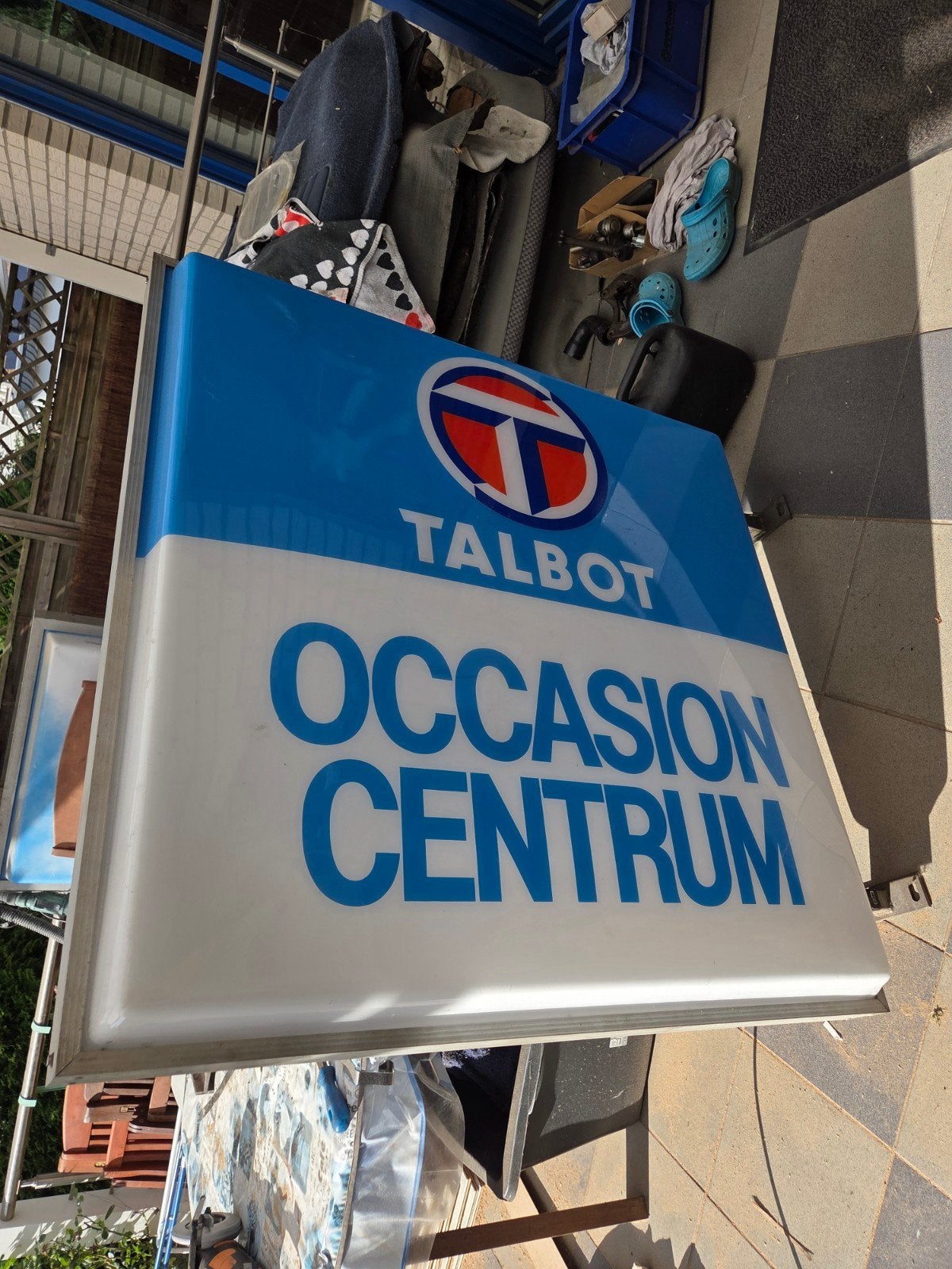 Panneau d'affichage lumineux à double paroi Talbot Occasion, Enlèvement, Panneau publicitaire