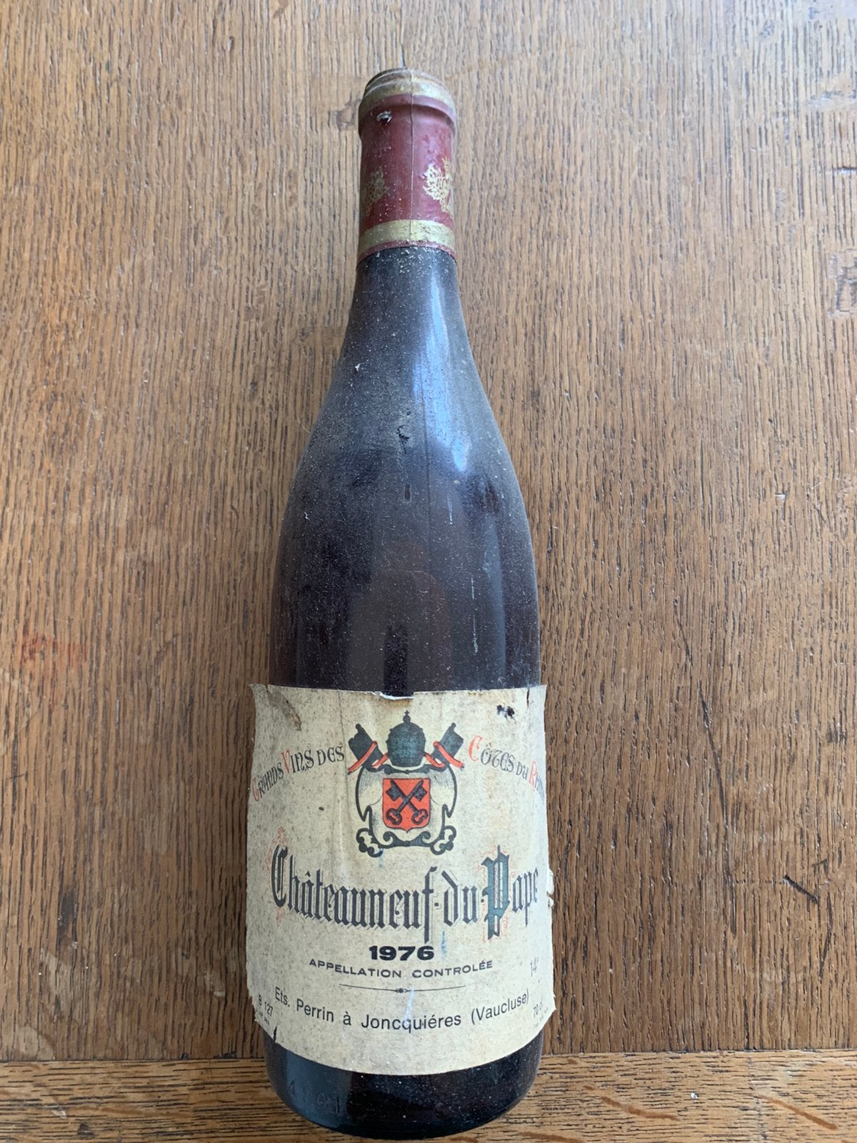 châteauneuf du pape 1976, Collections, Vins, Comme neuf, Enlèvement, Vin rouge, France