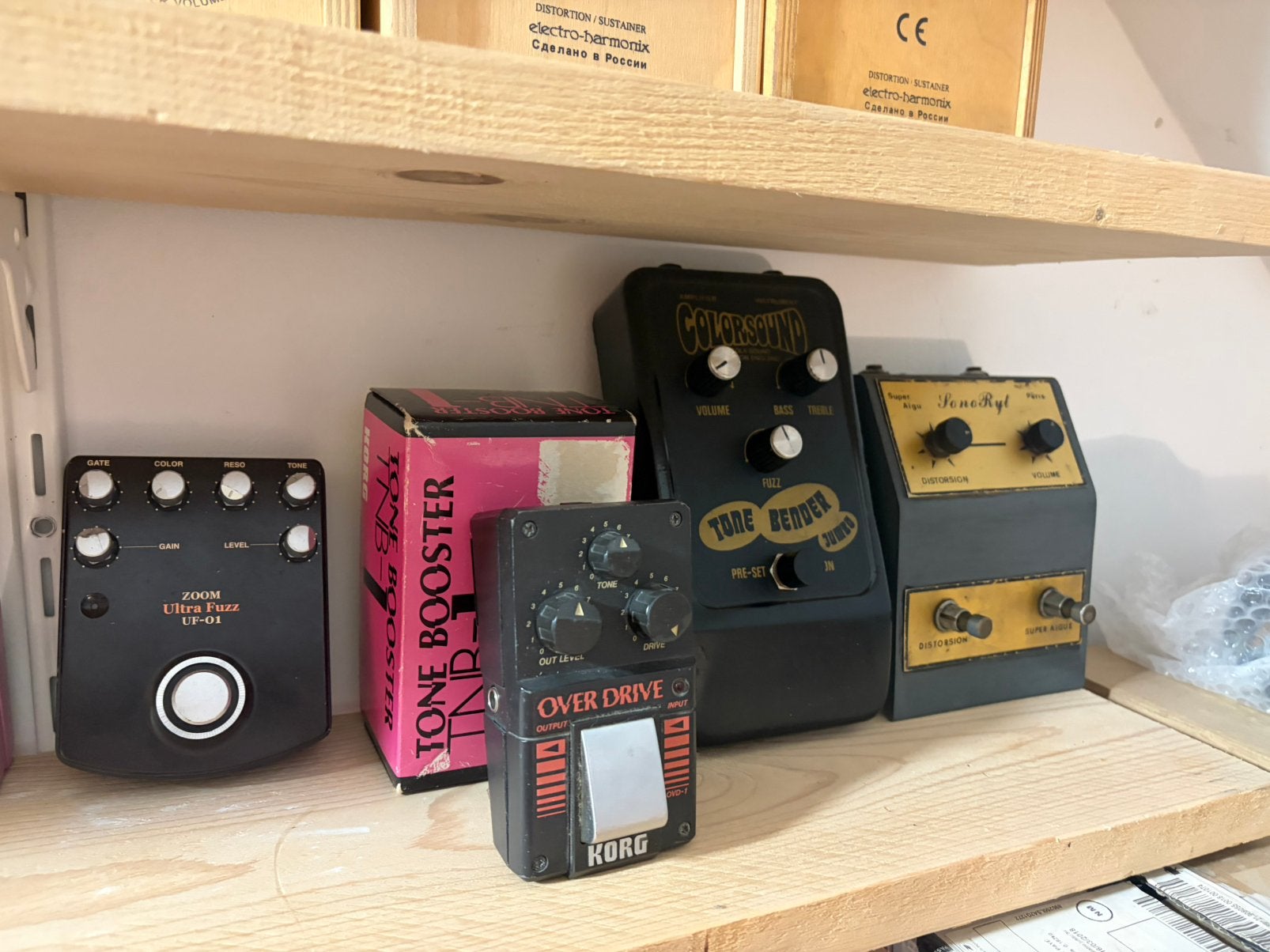 Grosse collection de pedale vintage (klon, TS9, OD9…), Muziek en Instrumenten, Ophalen, Zo goed als nieuw