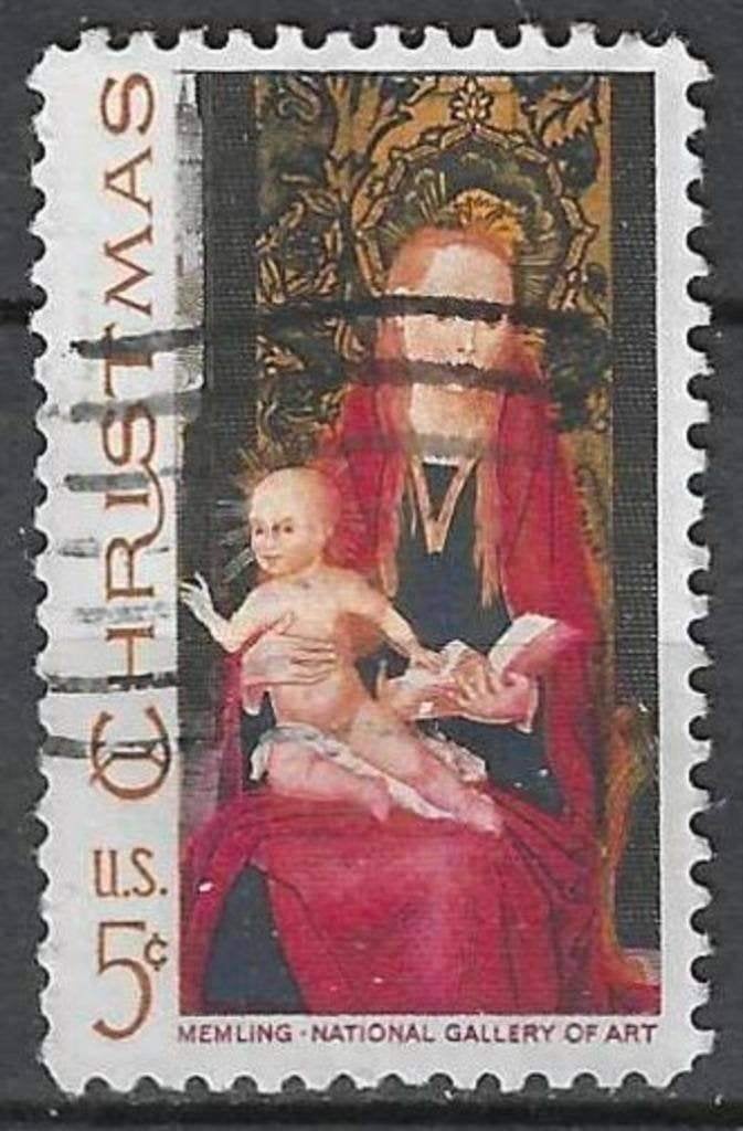 États-Unis 1967 - Yvert 839 - Timbre de Noël - Mmling. (ST), Envoi, Affranchi