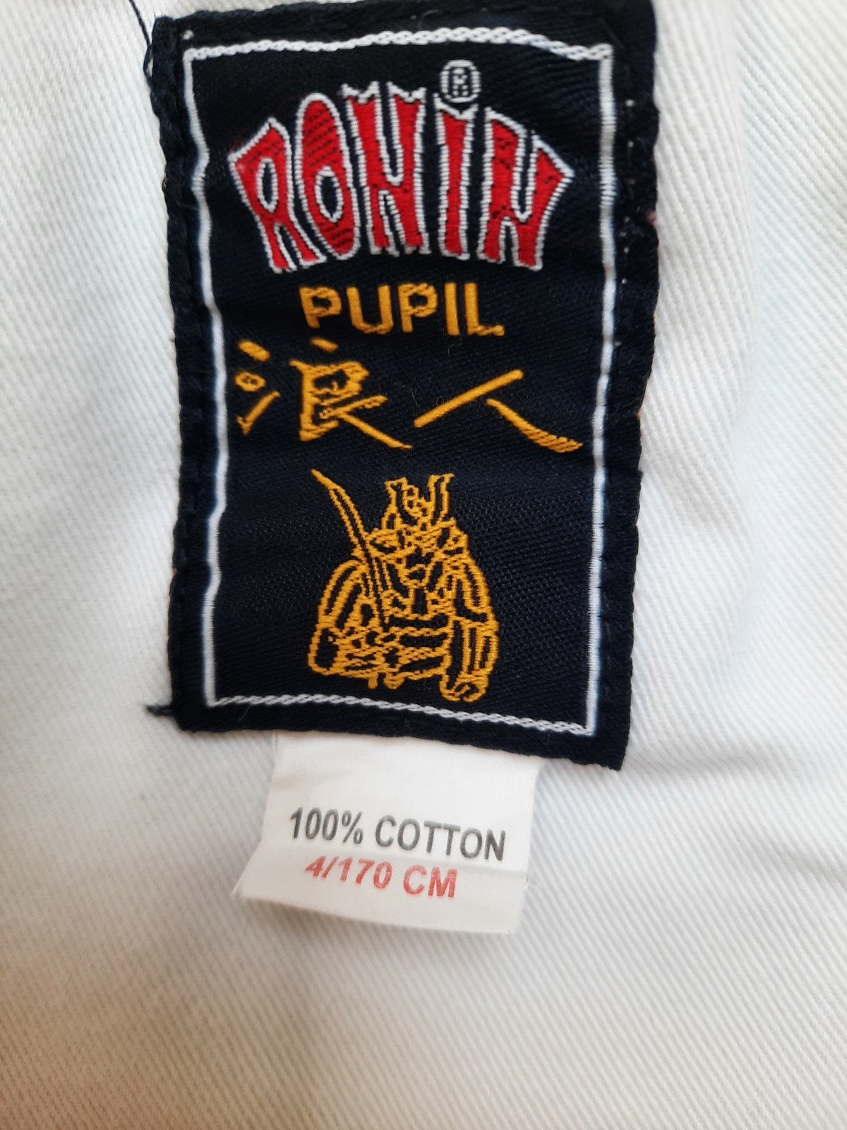 karatepak maat 170 cm merk Ronin, Sport en Fitness, Vechtsporten en Zelfverdediging, Ophalen of Verzenden, Gebruikt, Karate, Vechtsportpak