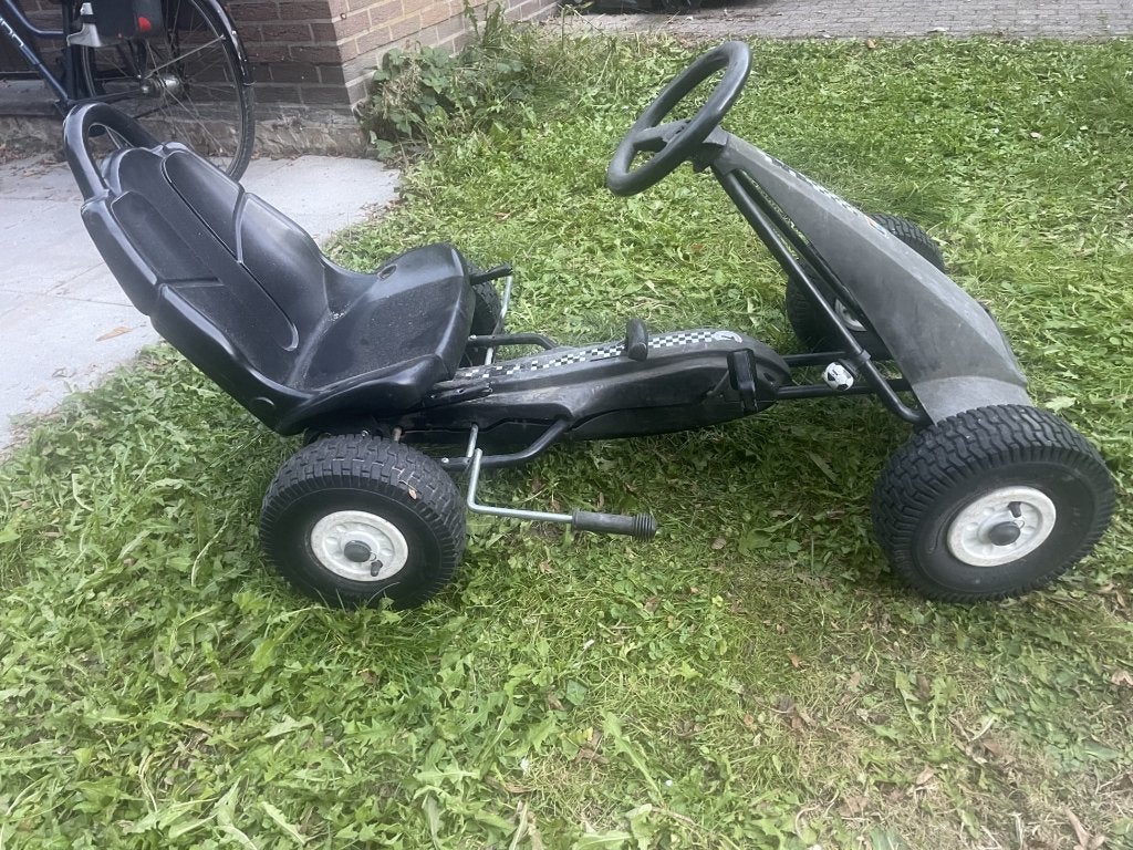 Zwarte Go Kart van Kettler, Ophalen, Gebruikt