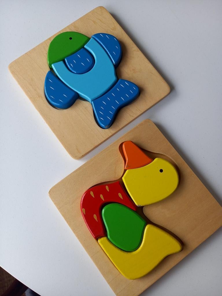 2 petits puzzles (poisson + canard) 18-24 mois, Enlèvement