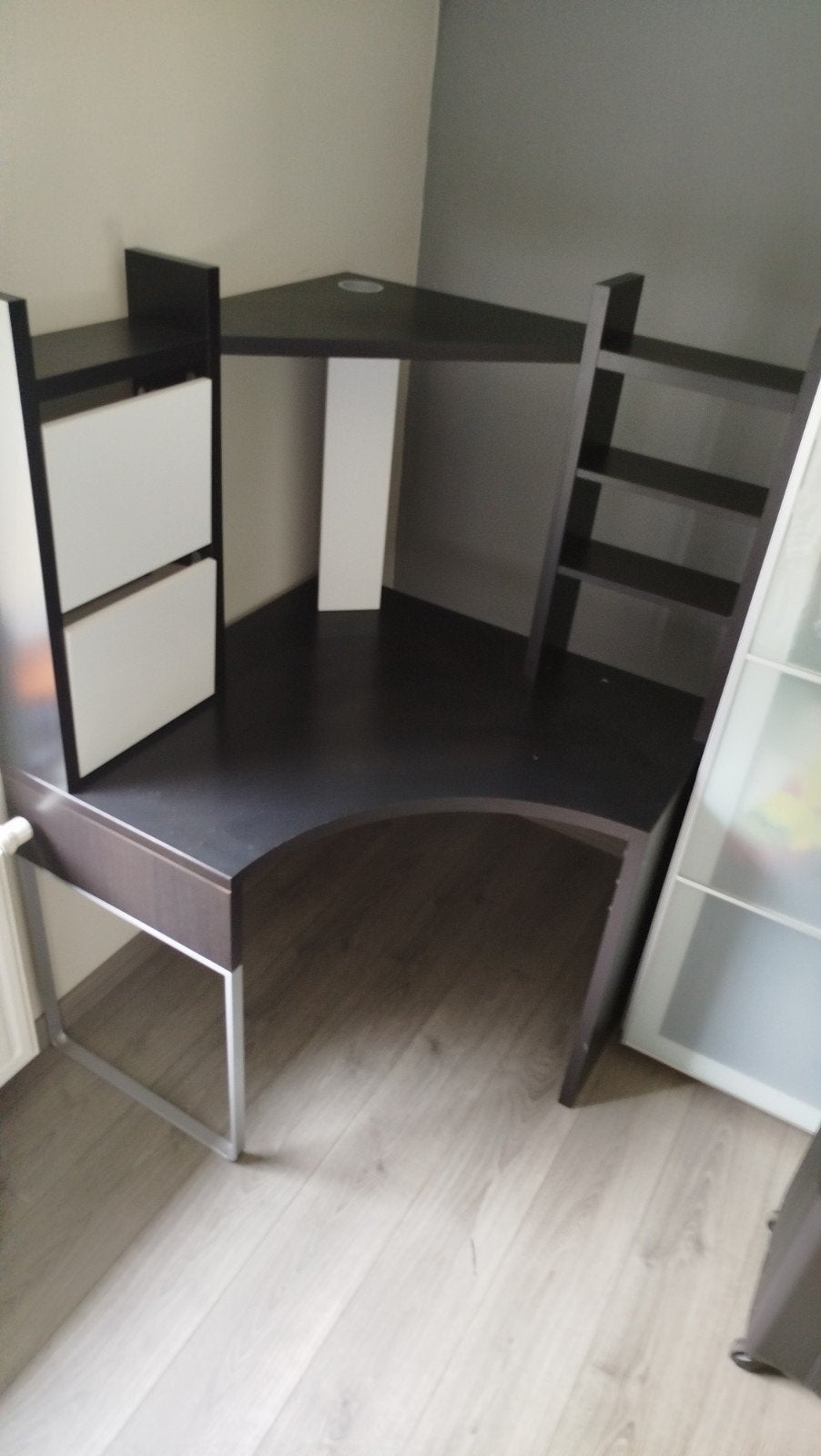Bureau d'angle Ikea, Enlèvement, IKEA, Brun, Bureau d'angle