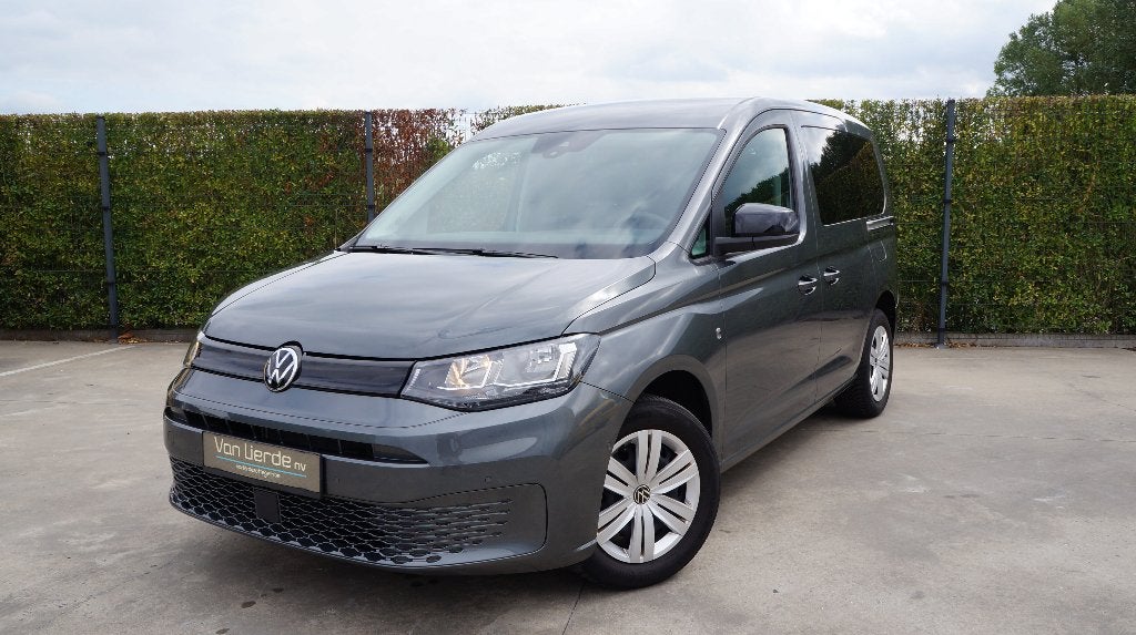 Volkswagen Caddy 1.5 TSI 114 pk Camera Pdc Carplay 5 zitpl, Autos, Argent ou Gris, Achat, Euro 6, Noir
