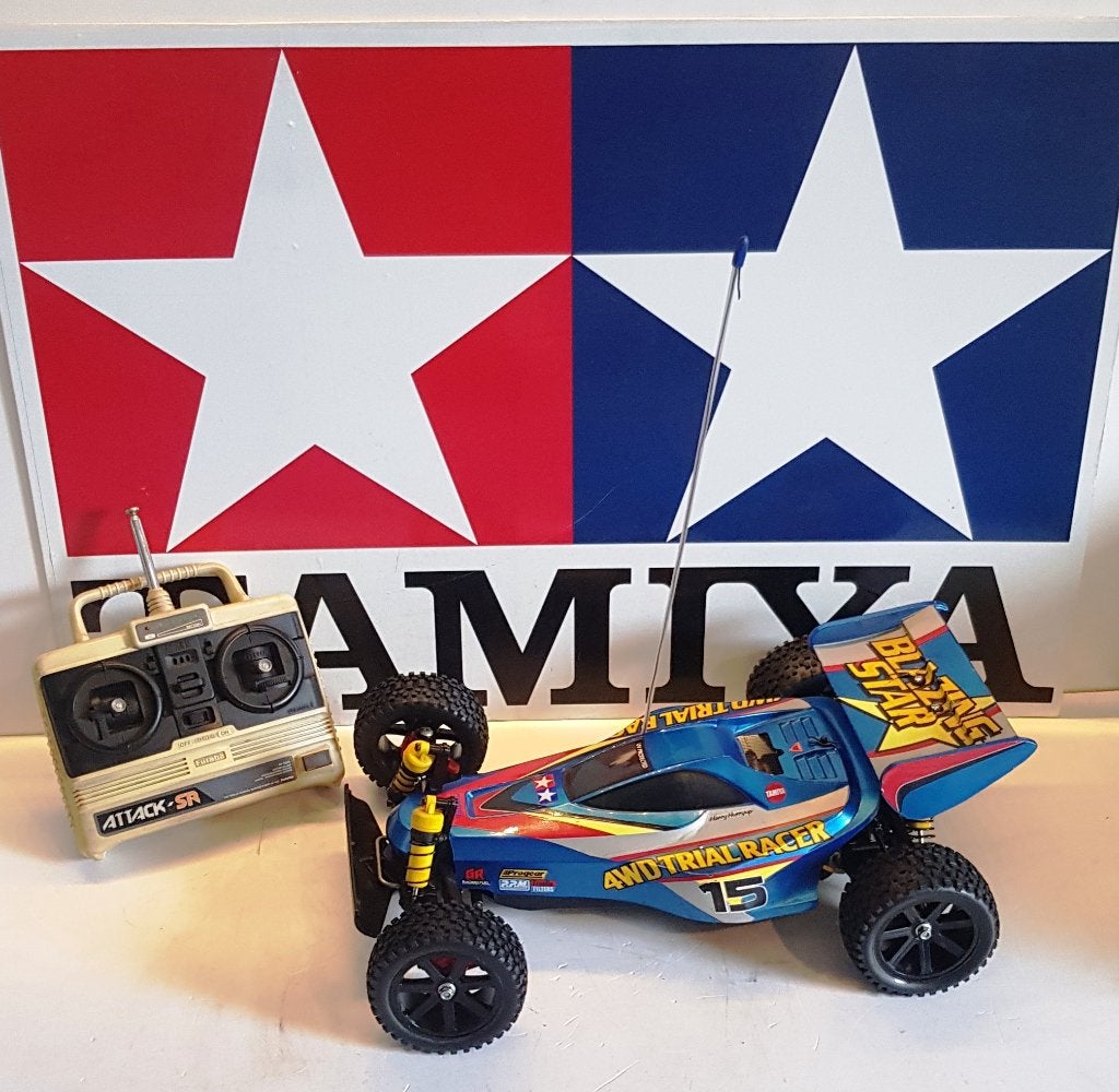 Vintage Tamiya Blazing Star (DF-01) #58204 RTR van 1997, Hobby en Vrije tijd, Elektro, Gebruikt, Auto offroad, Ophalen of Verzenden