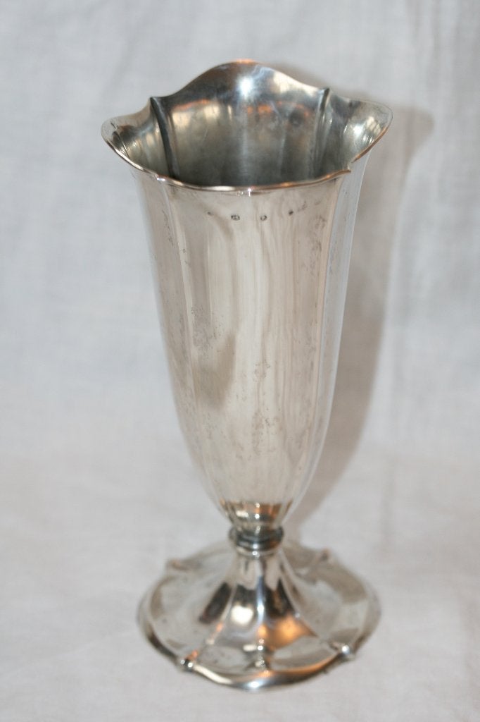 Antiek Zilver 833 Vaas Nederland, Ophalen of Verzenden, Zilver