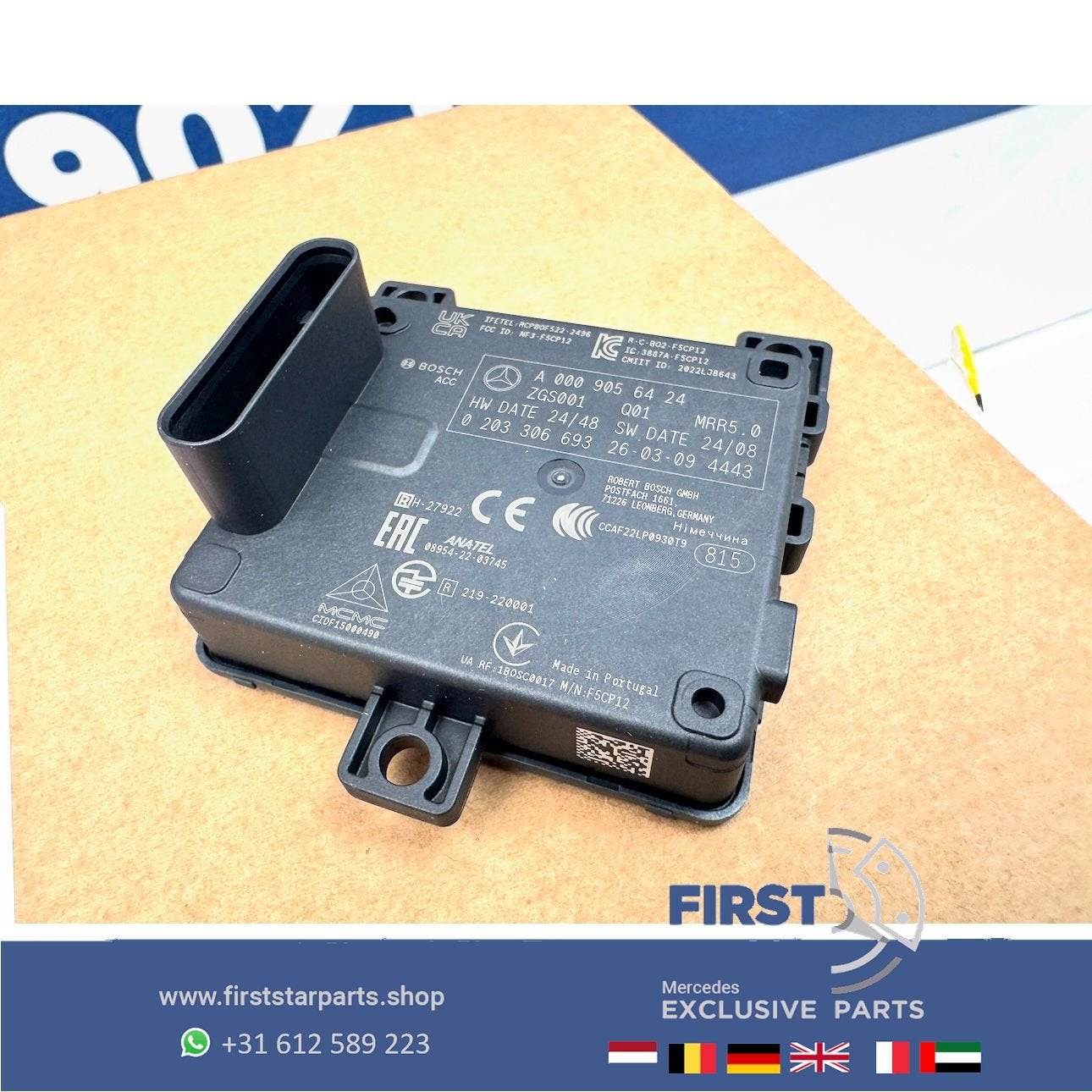 A0009056424 RADARSENSOR Mercedes W206 W290 W214 W254 W167 W2, Gebruikt, -, Ophalen of Verzenden, -