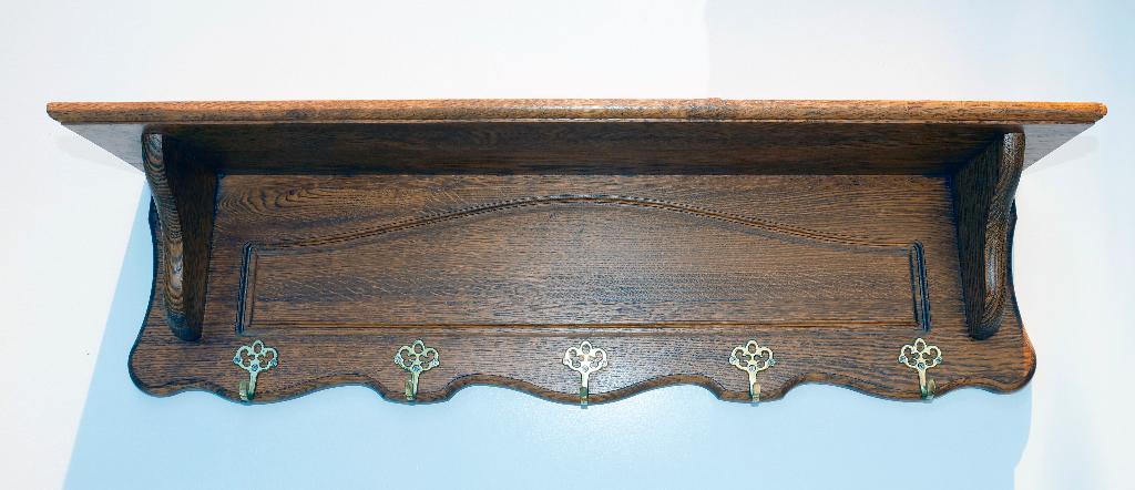 Porte-manteau en chêne, Moins de 100 cm, Portemanteau mural, Comme neuf, Enlèvement