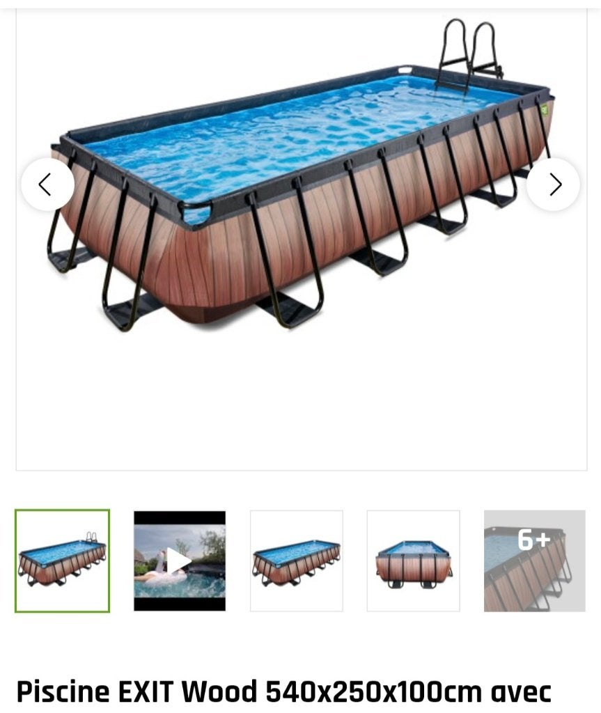 Piscine, Enlèvement, 80 à 120 cm, Rectangulaire, 200 à 300 cm