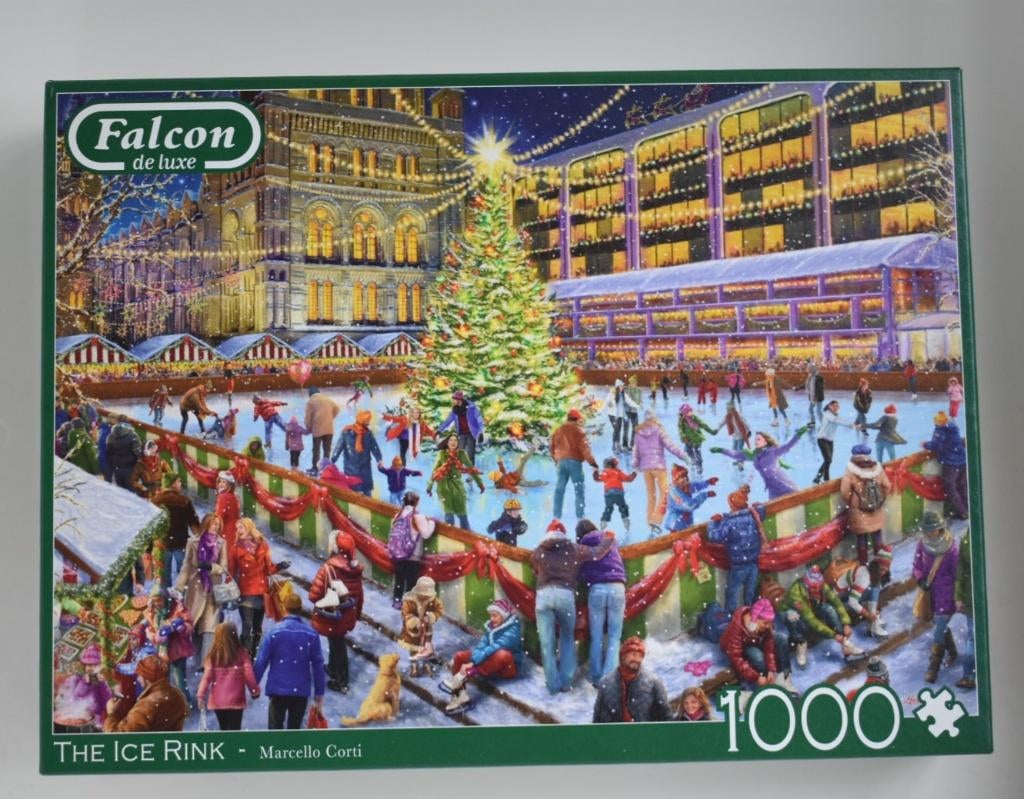 Falcon puzzel 1000 stukjes, Hobby en Vrije tijd, Ophalen of Verzenden, 500 t/m 1500 stukjes, Zo goed als nieuw, Legpuzzel