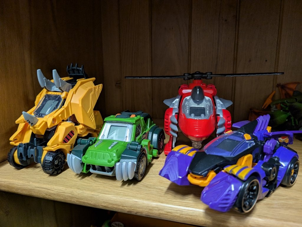 Switch and go dino robot voertuigen, Ophalen of Verzenden, Zo goed als nieuw
