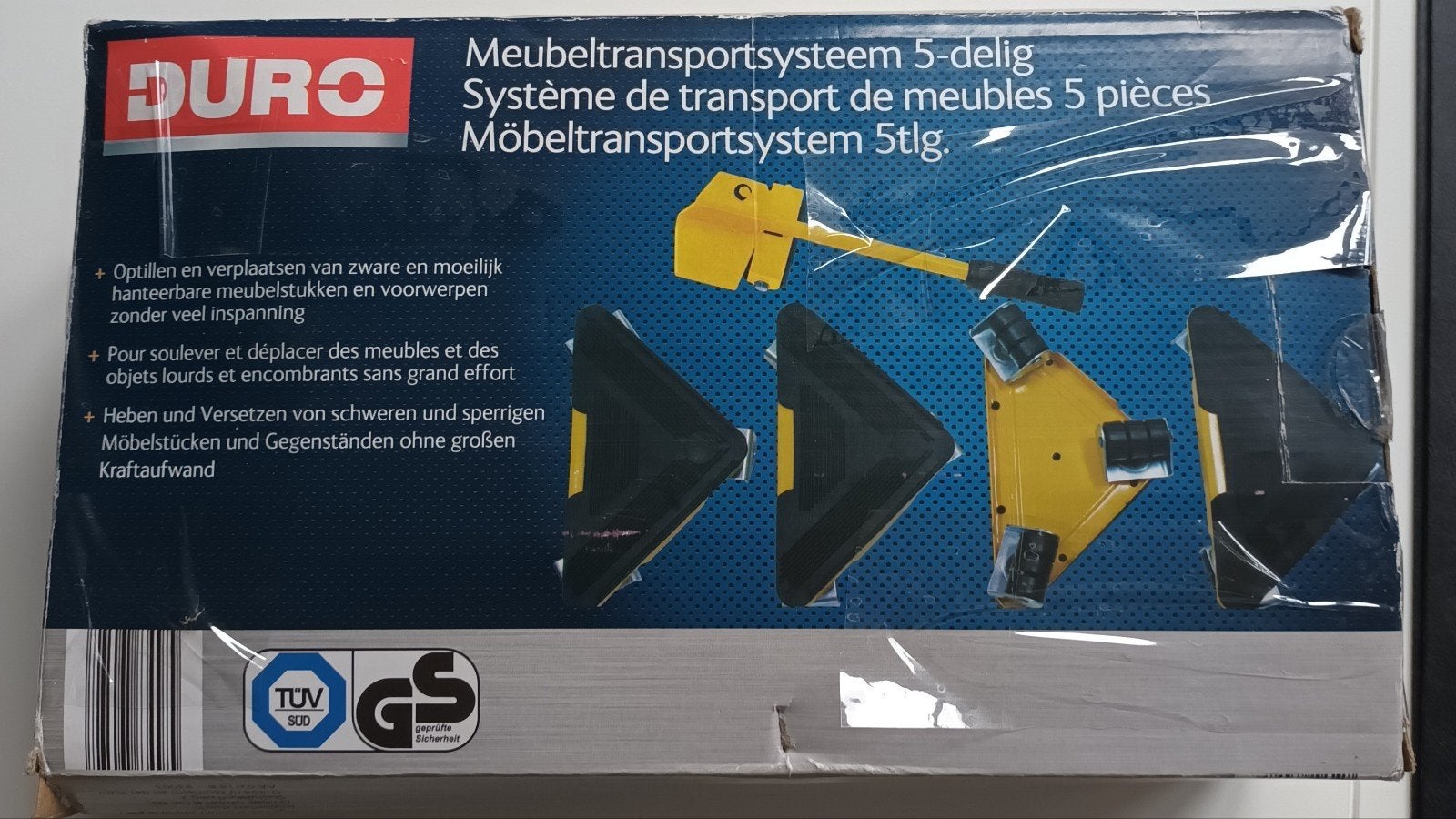 5 delig meubeltransportsysteem, Enlèvement
