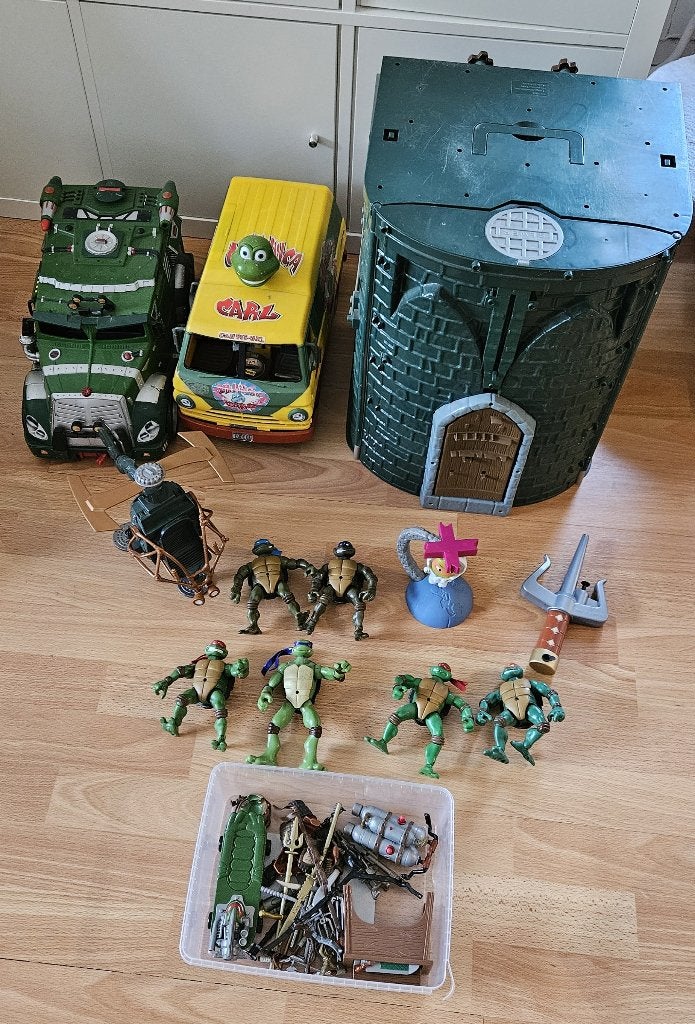 Groot lot TMNT Turtles speelgoed, Ophalen of Verzenden, Gebruikt